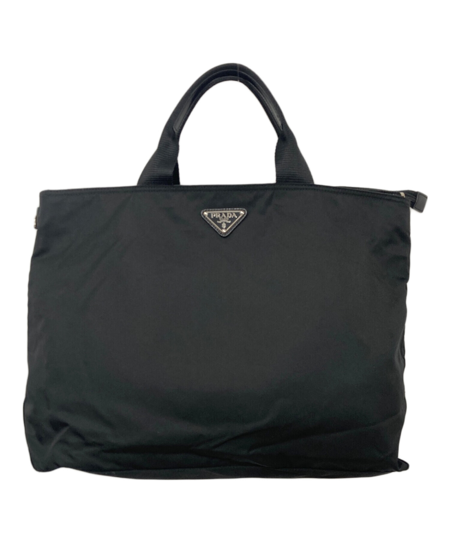 PRADA 黒 ナイロントートバッグ 中古・古着通販】PRADA (プラダ) ナイロントートバッグ ブラック