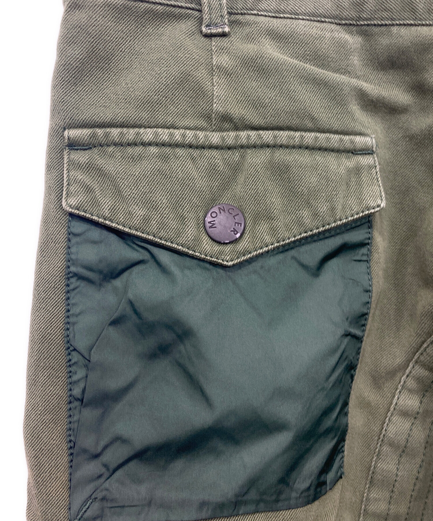 中古・古着通販】MONCLER (モンクレール) カーゴショーツ オリーブ 