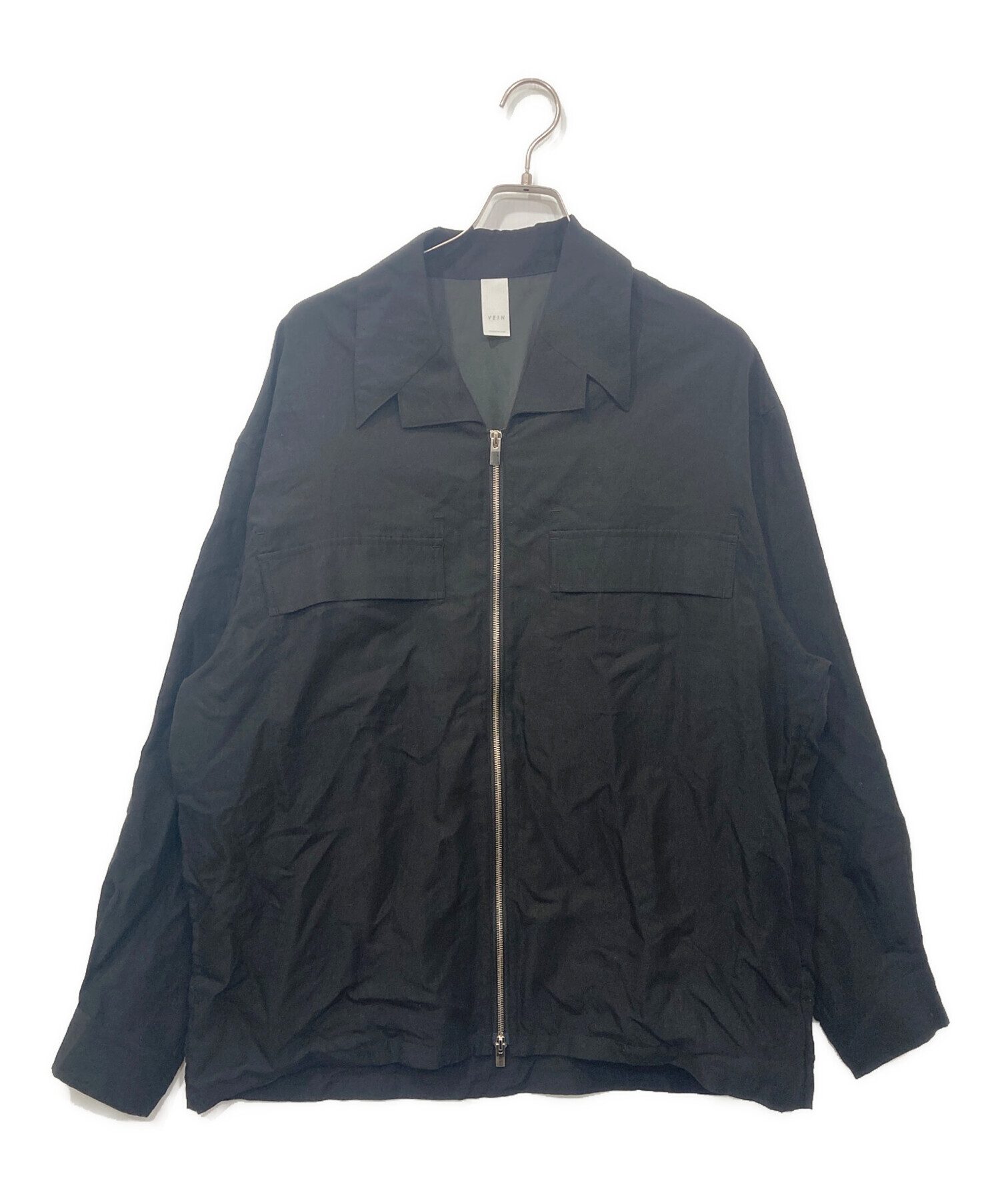 中古・古着通販】VEIN (ヴェイン) ジップアップジャケット ブラック 