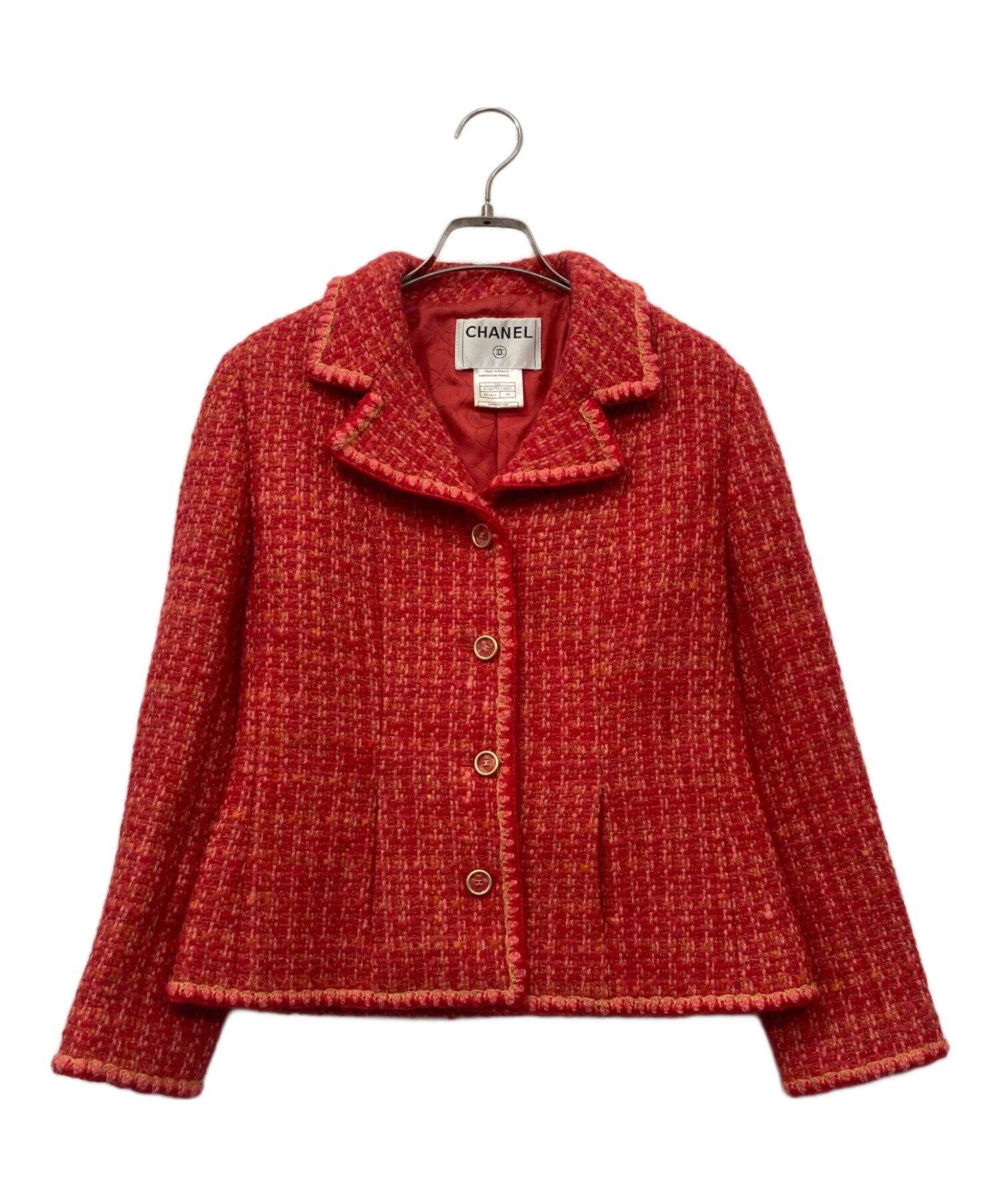 中古・古着通販】CHANEL (シャネル) ココマークボタンツイード