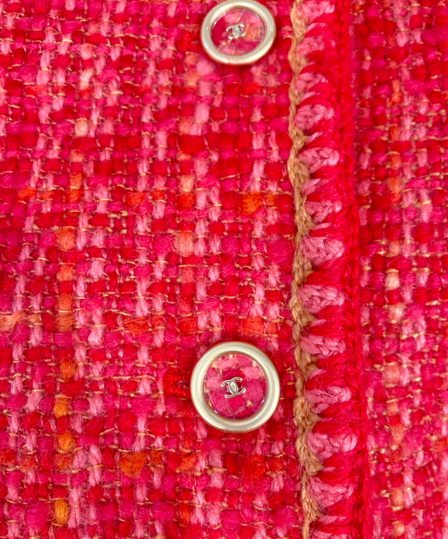 中古・古着通販】CHANEL (シャネル) ココマークボタンツイード