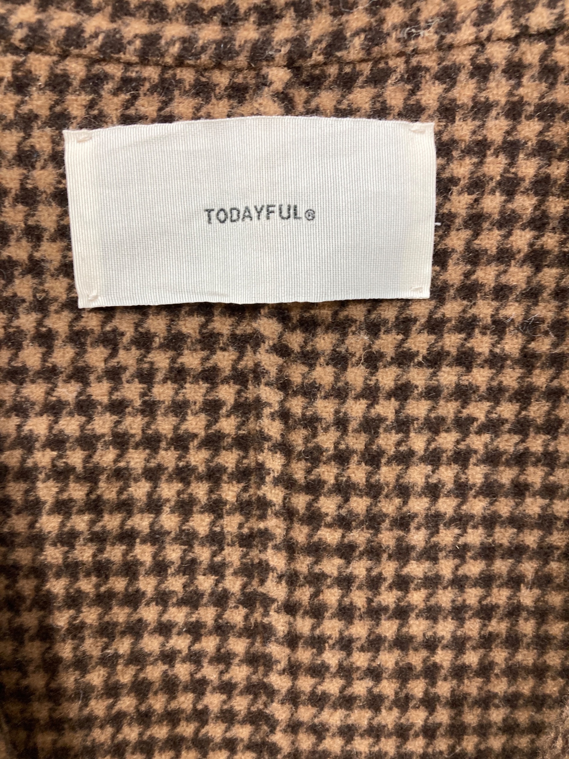 中古・古着通販】TODAYFUL (トゥデイフル) Over Check Coat/オーバー
