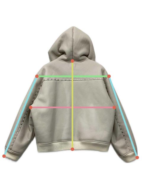 中古・古着通販】AFB (エーエフビー) STUDDED HOODED BOMBER JACKET