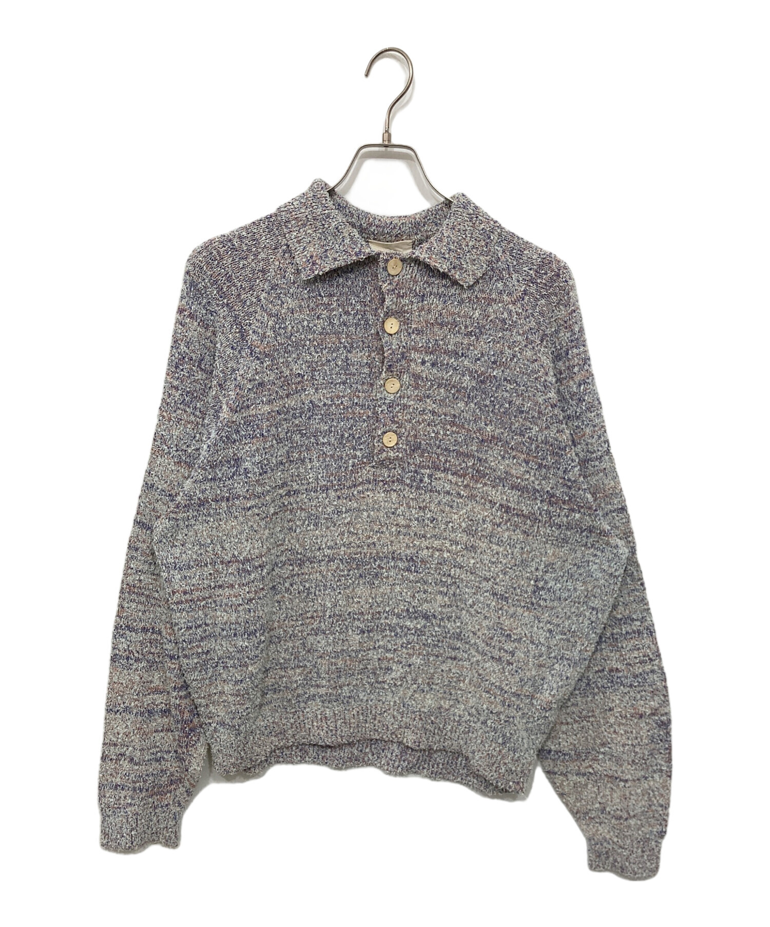 最終値下げ　refomed /OLD MAN KNIT POLO 1ldk 中古・古着通販】refomed (リフォメッド) OLD MAN KNIT POLO/オールド