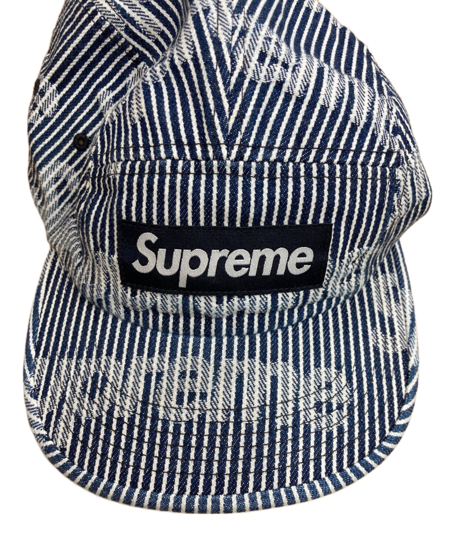 帽子 supreme DENIM CAMP CAP STRIPE 中古・古着通販】SUPREME (シュプリーム) Denim Camp Cap Stripe