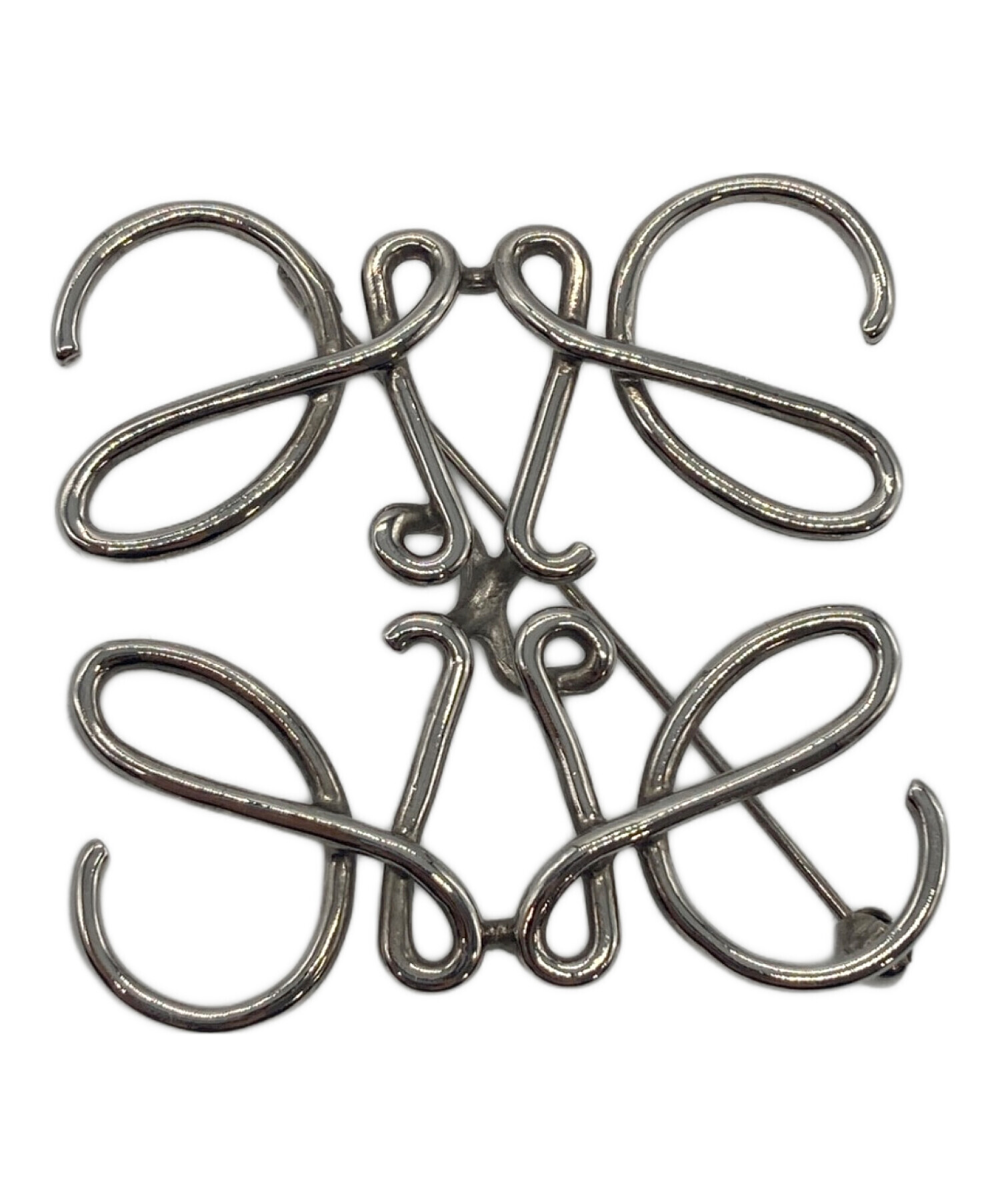 中古・古着通販】LOEWE (ロエベ) アナグラムブローチ シルバー