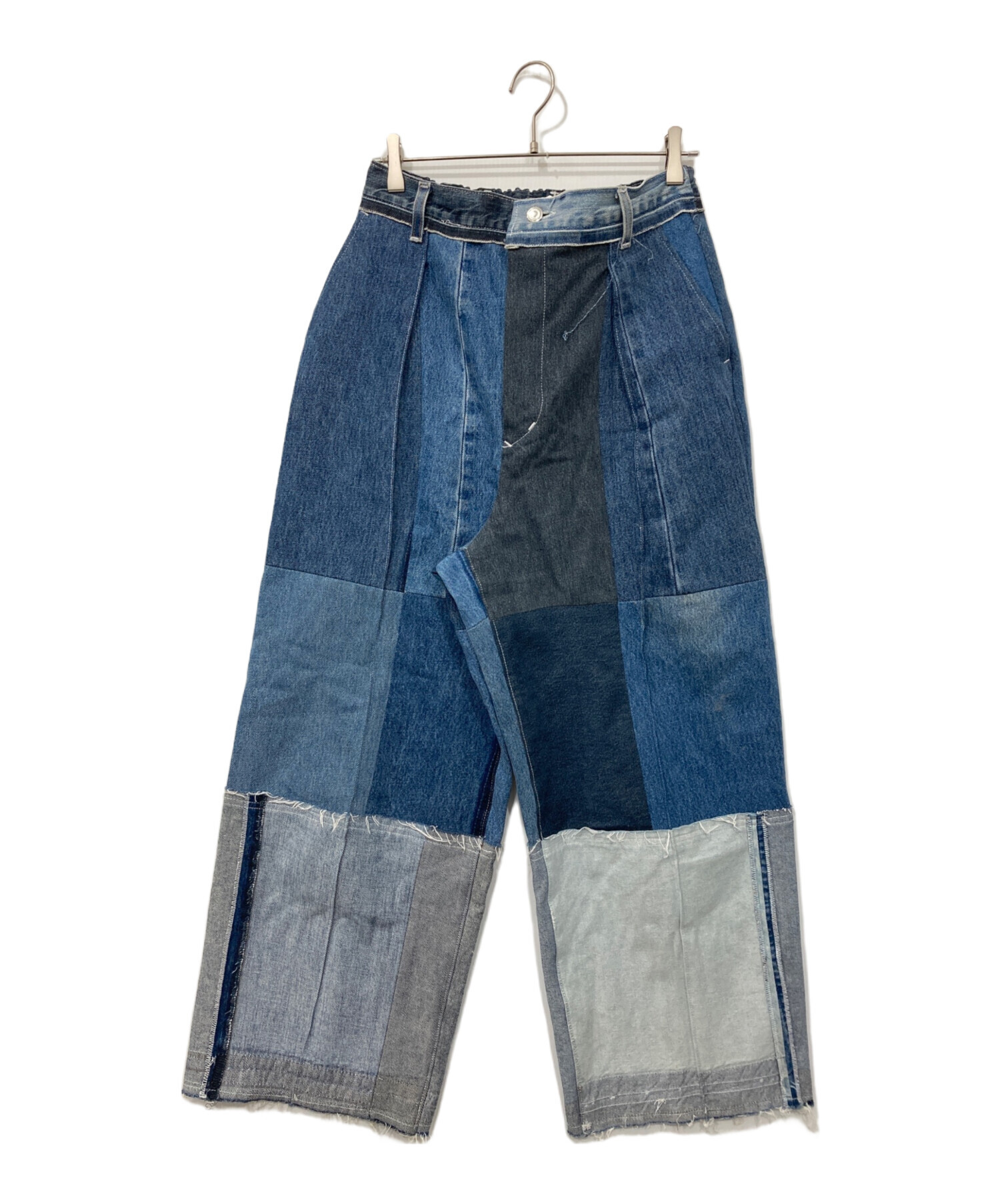 即完品maison specialサスティナブルリメイクヘムデザインワイドデニム