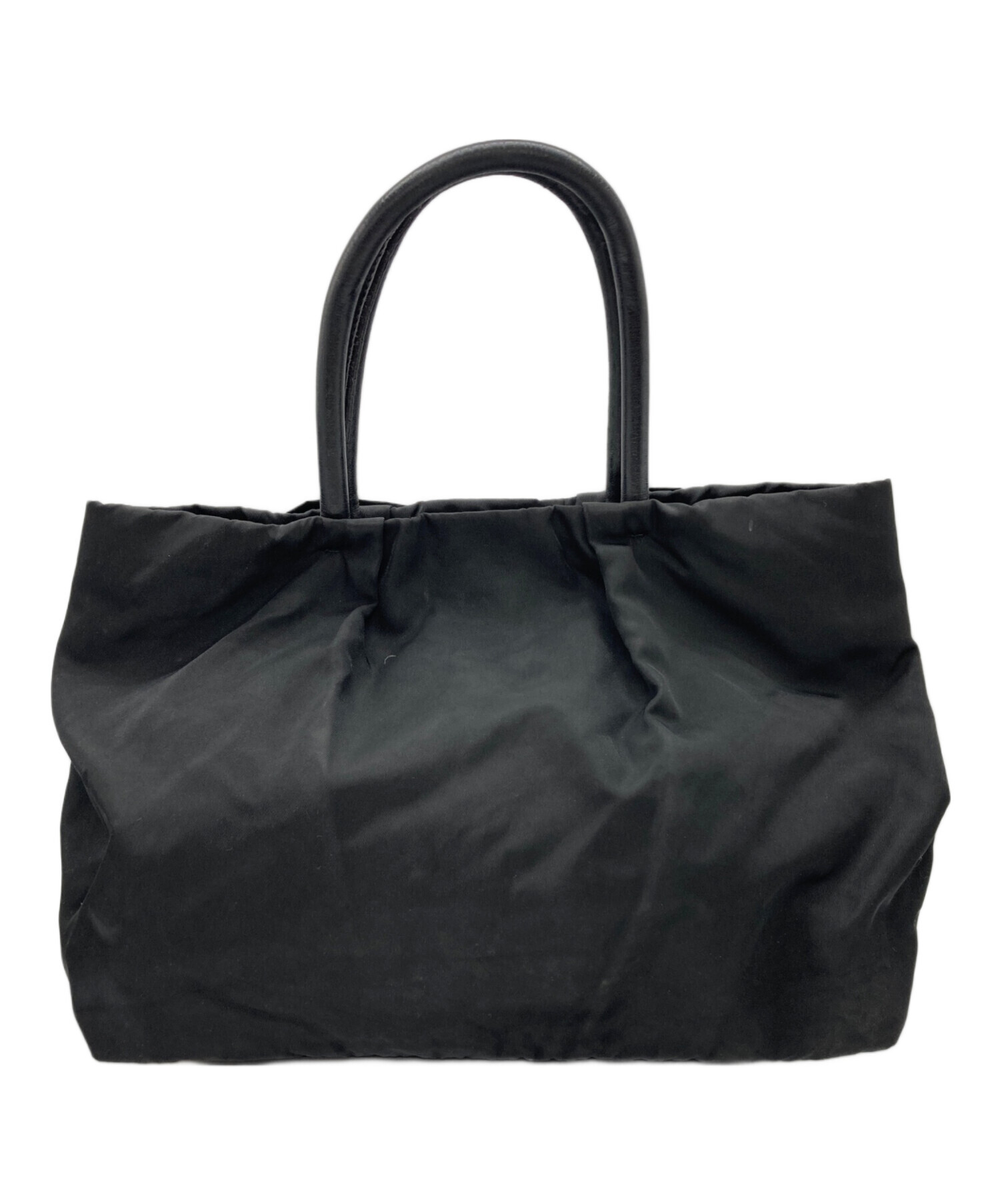 中古・古着通販】PRADA (プラダ) リボンナイロントートバッグ ブラック