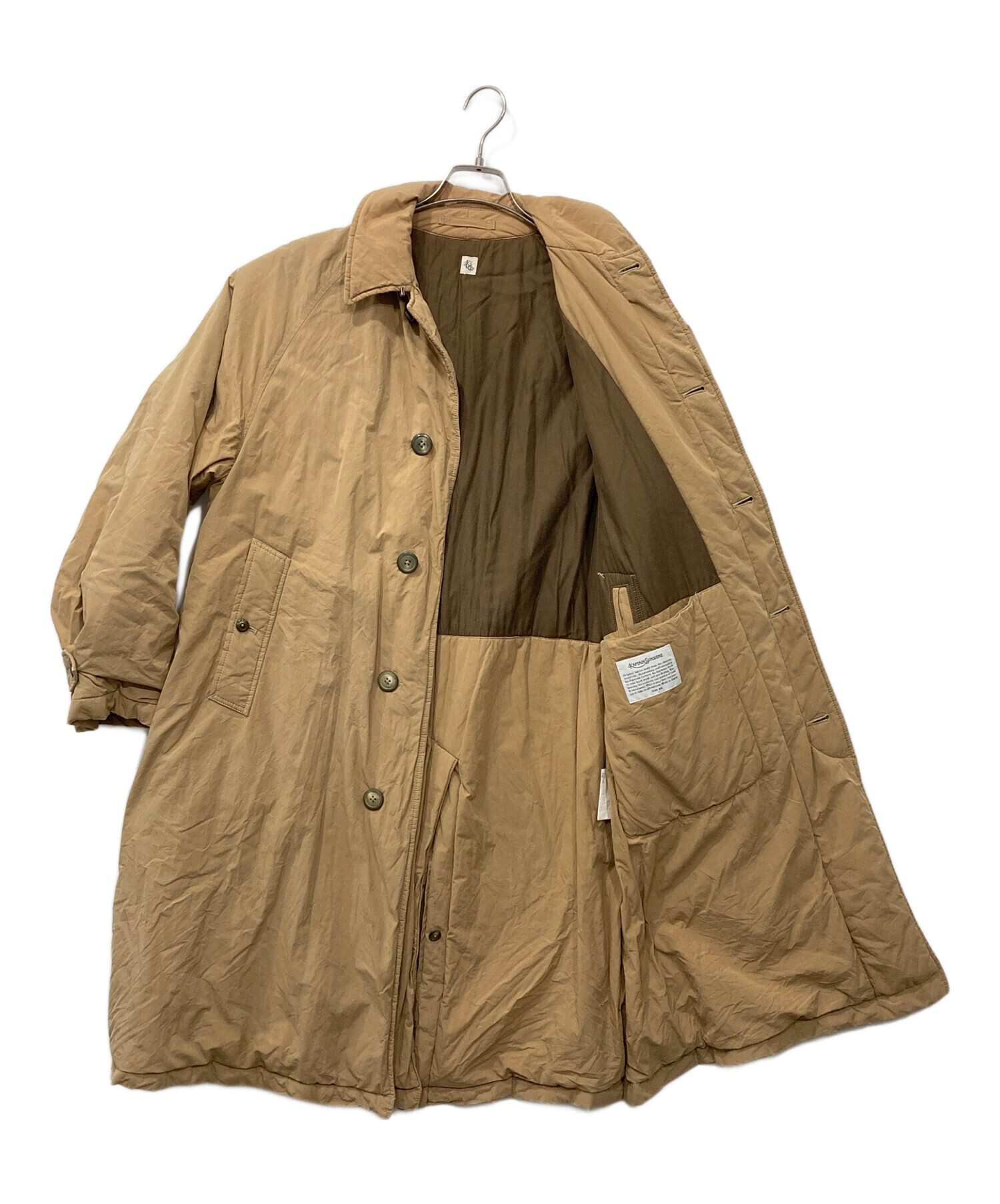 キャプテンサンシャイン トラベラーコート ベージュ コットン 中古・古着通販】KAPTAIN SUNSHINE (キャプテンサンシャイン