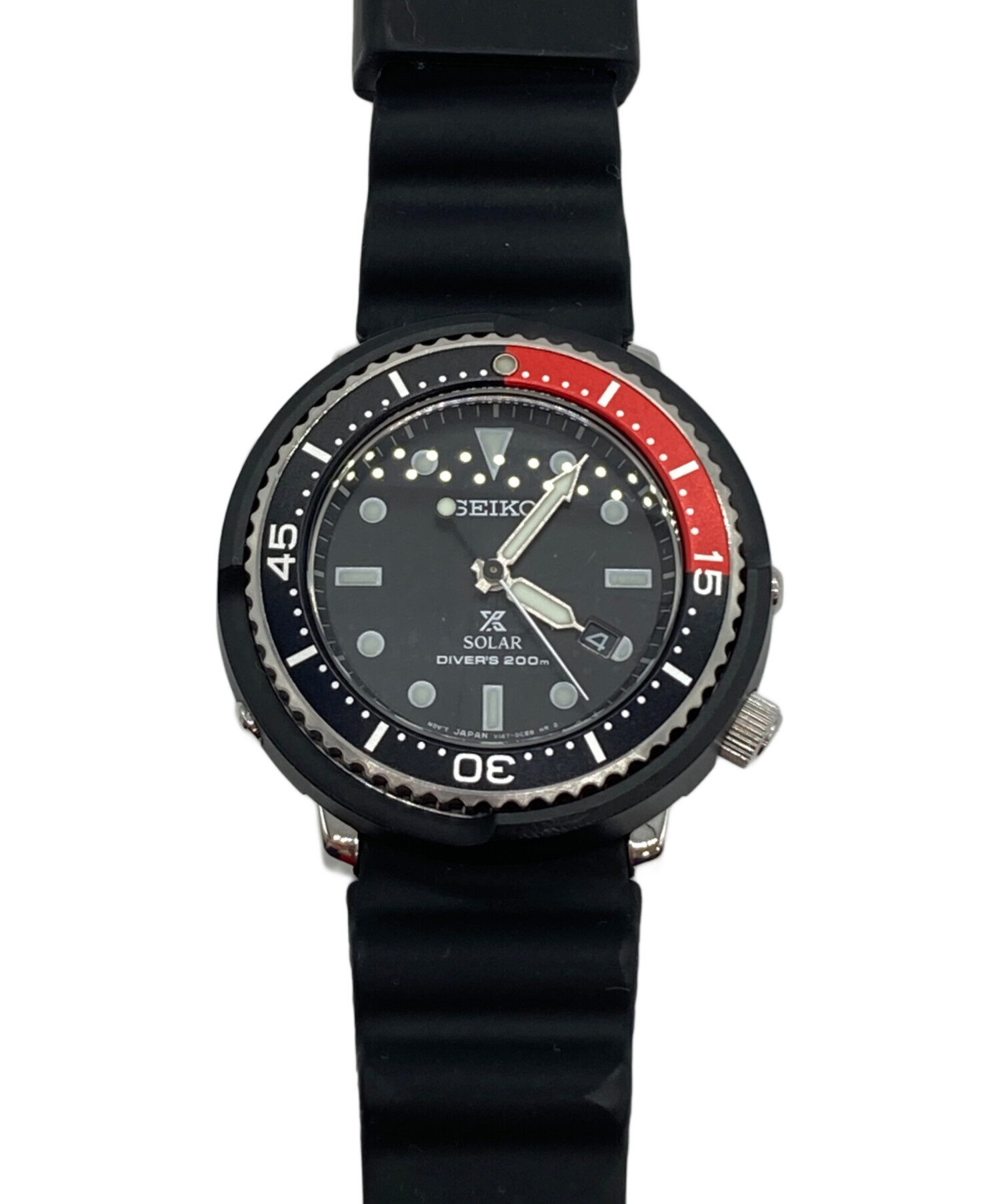 Seiko 200m ダイバー デイト クォーツ 文字盤ブルー◇稼働品 【公式通販】
