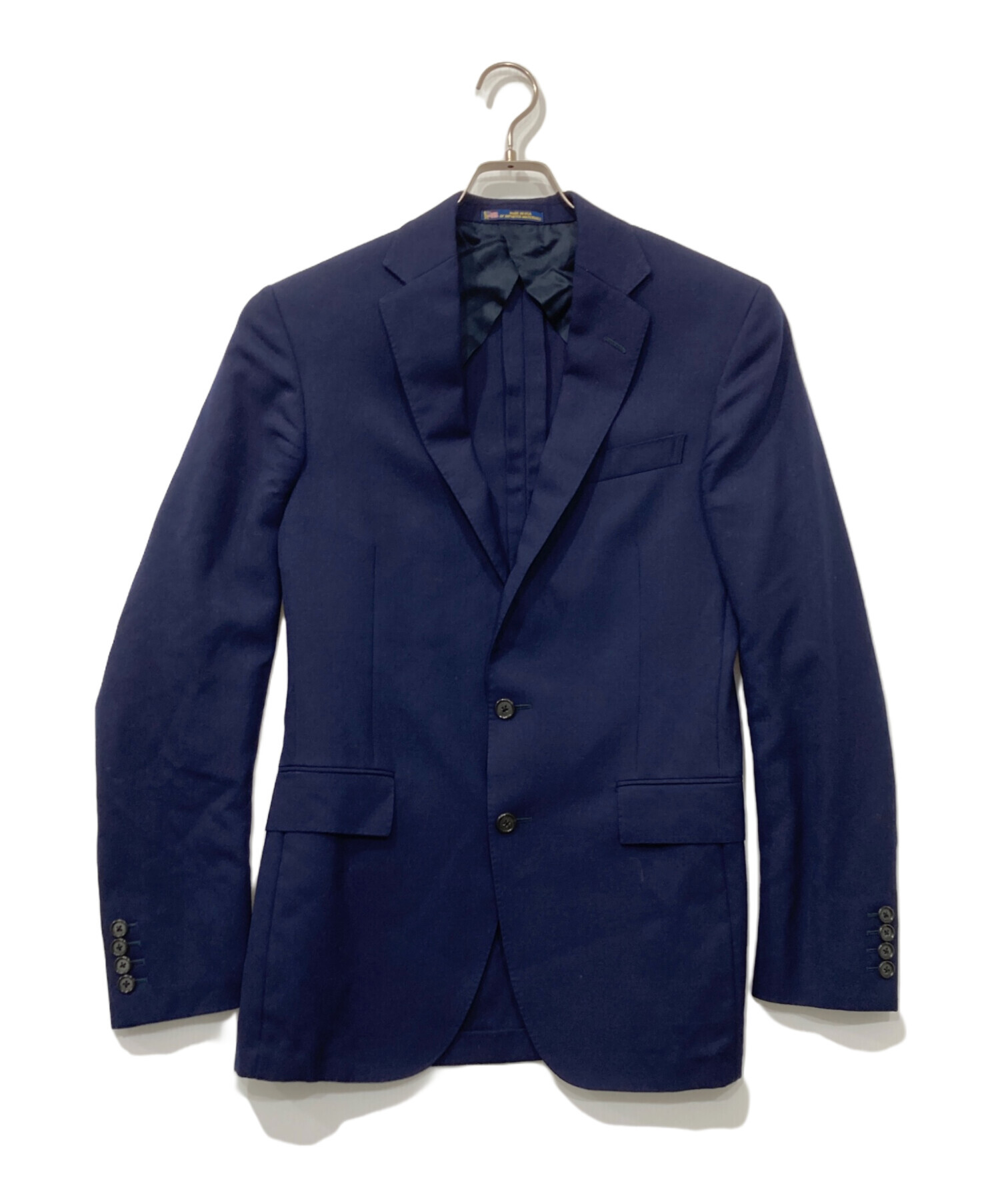 POLO RALPH LAUREN ウールジャケット ネイビー 中古・古着通販】POLO RALPH LAUREN (ポロ・ラルフローレン) ウール