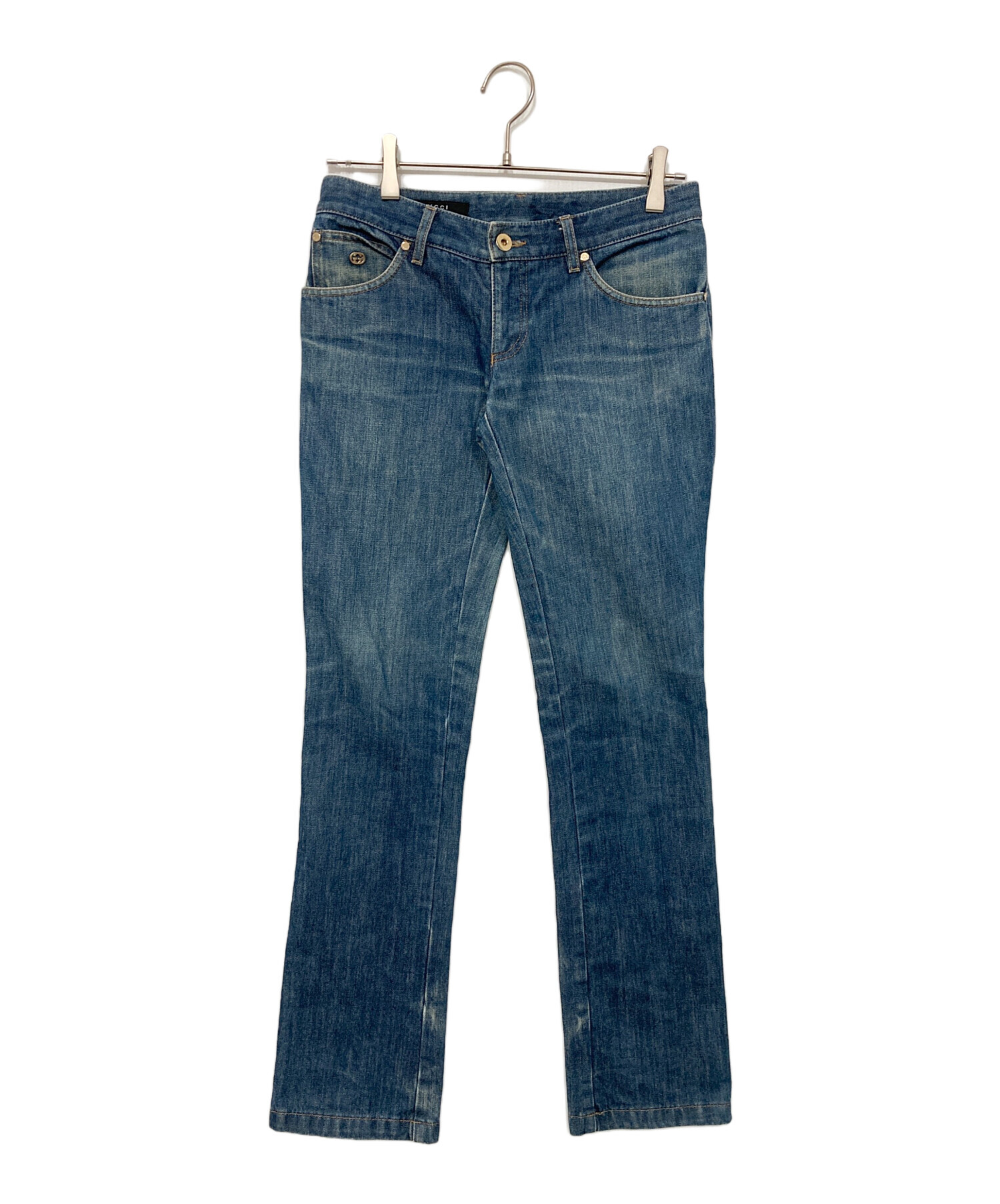中古・古着通販】GUCCI (グッチ) デニムパンツ インディゴ サイズ:38