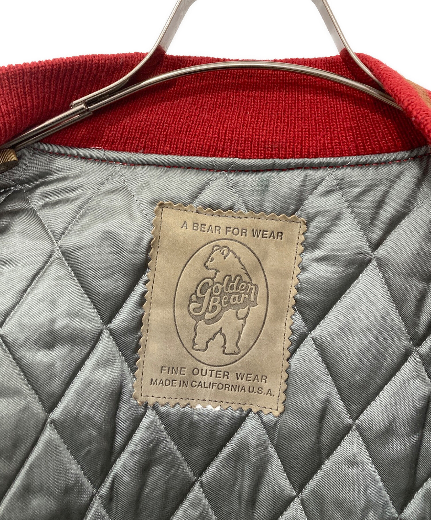 中古・古着通販】Golden Bear (ゴールデンベア) スタジャン レッド