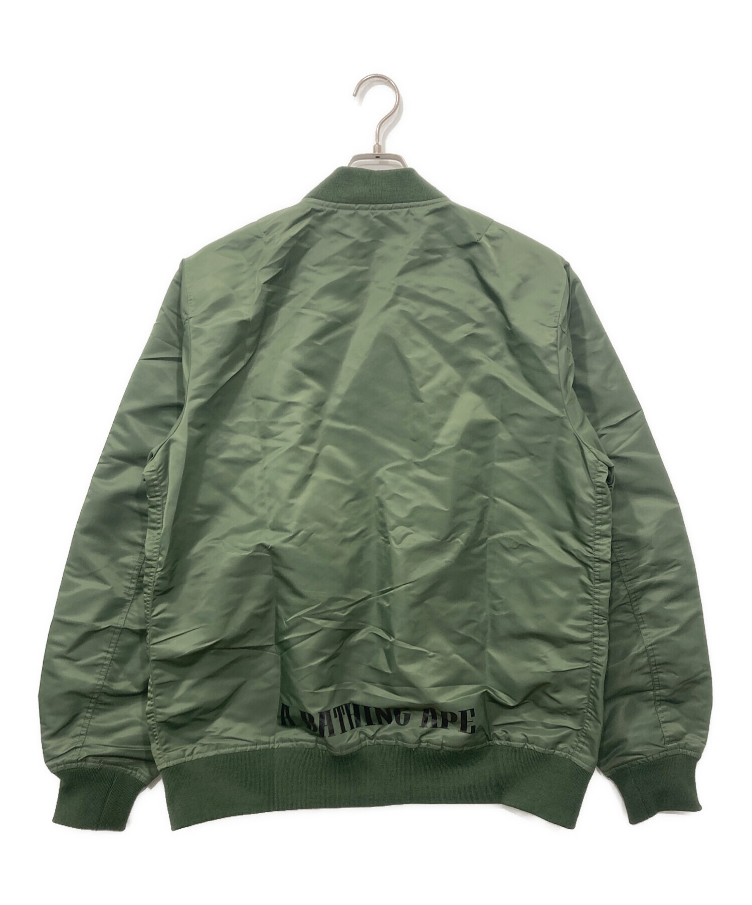 【美品】BAPE HUNTING MA-1 Bomber Jacket Lサイズ 中古・古着通販】A BATHING APE (ア ベイシング エイプ) MA-1