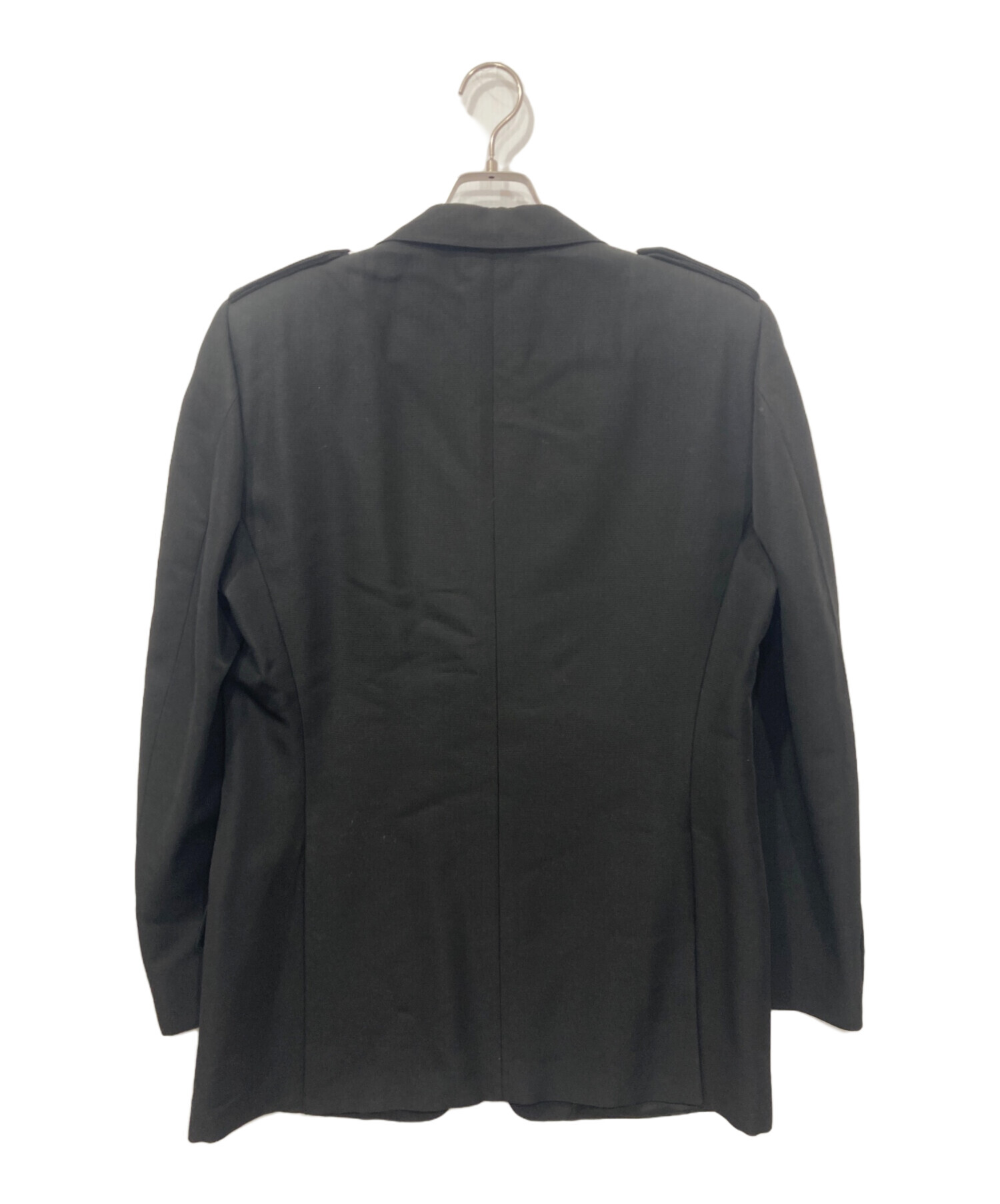 GUCCIブラック テーラードジャケット 中古・古着通販】GUCCI (グッチ) ウール混 3Bロングテーラード