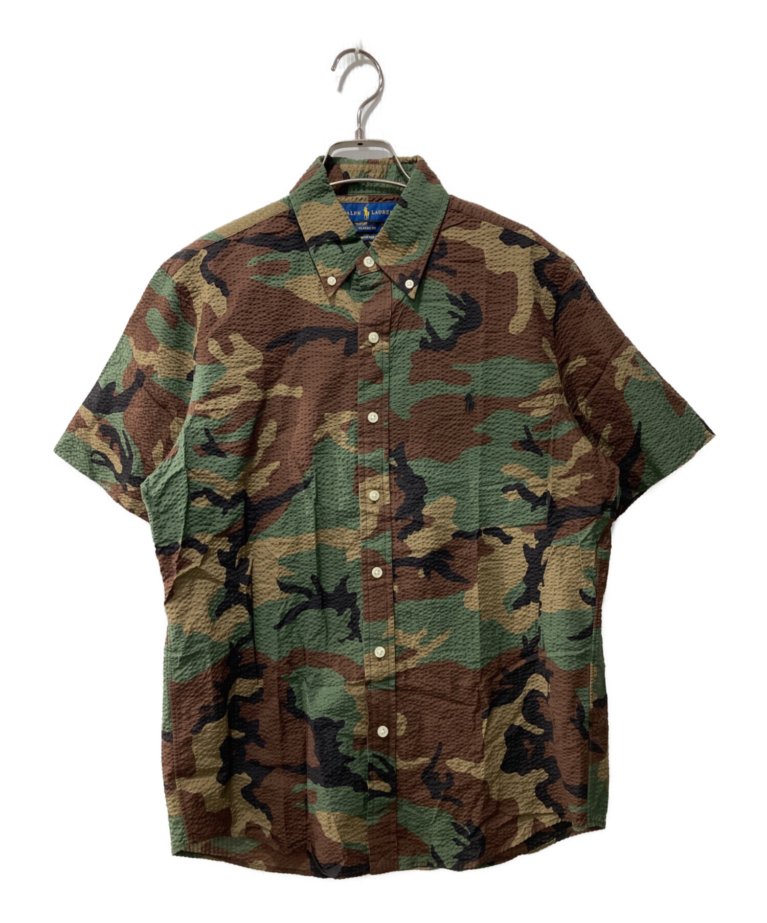 中古・古着通販】RALPH LAUREN (ラルフローレン) カモ柄シアサッカー