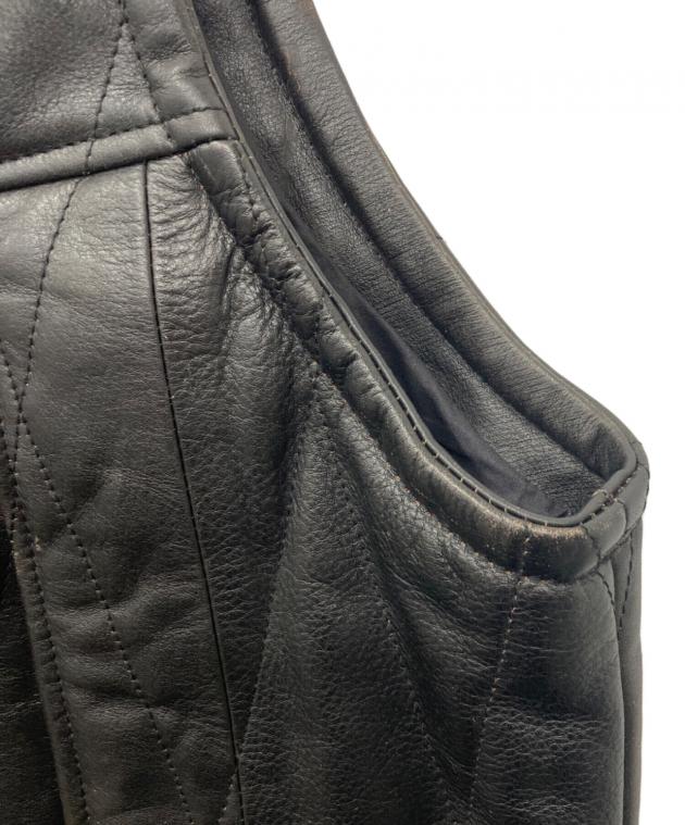 中古・古着通販】CCU (シーシーユー) QUILTED VEST/レザーキルティング