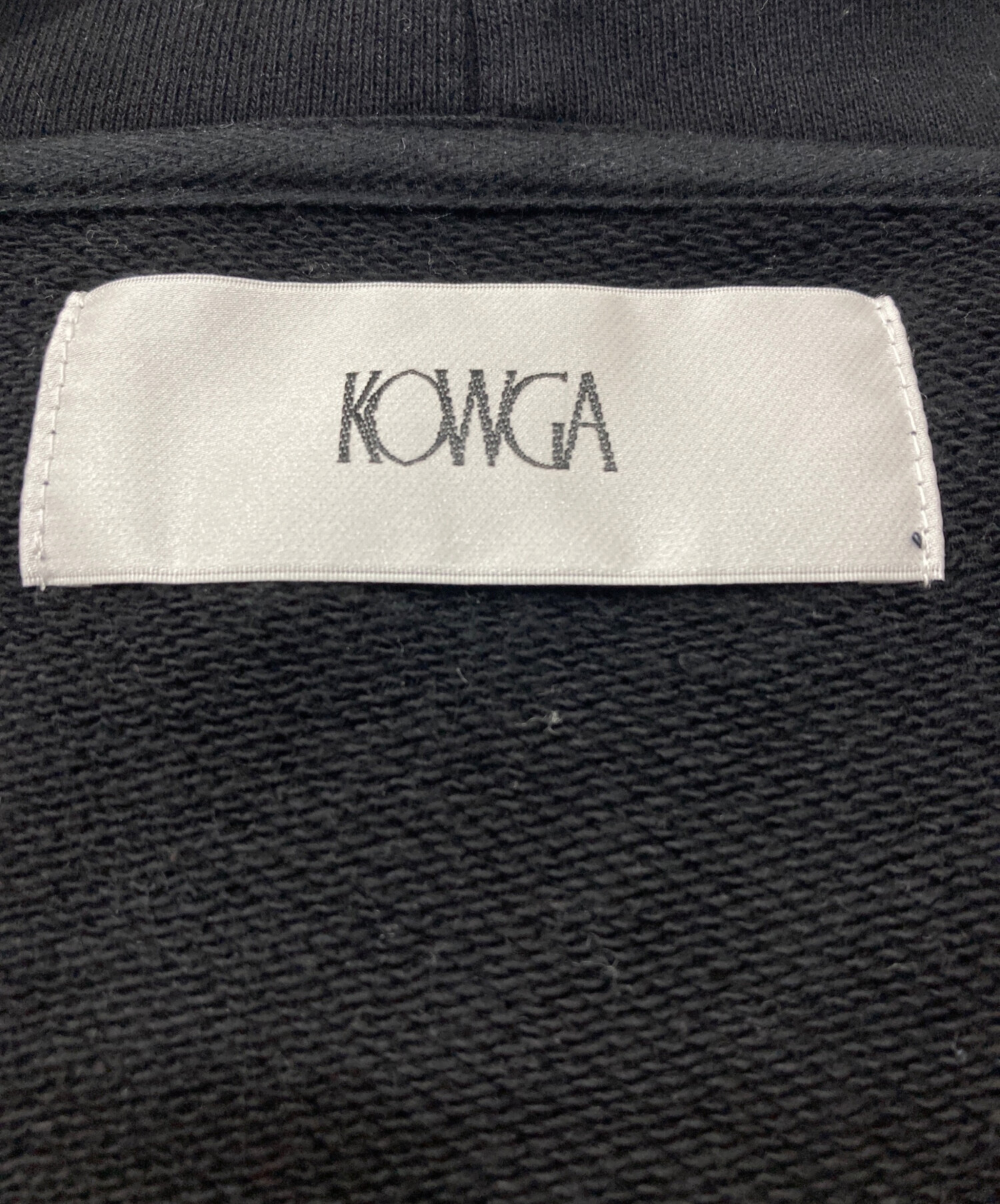 中古・古着通販】KOWGA (コウガ) スパンコールロゴ パーカー ブラック