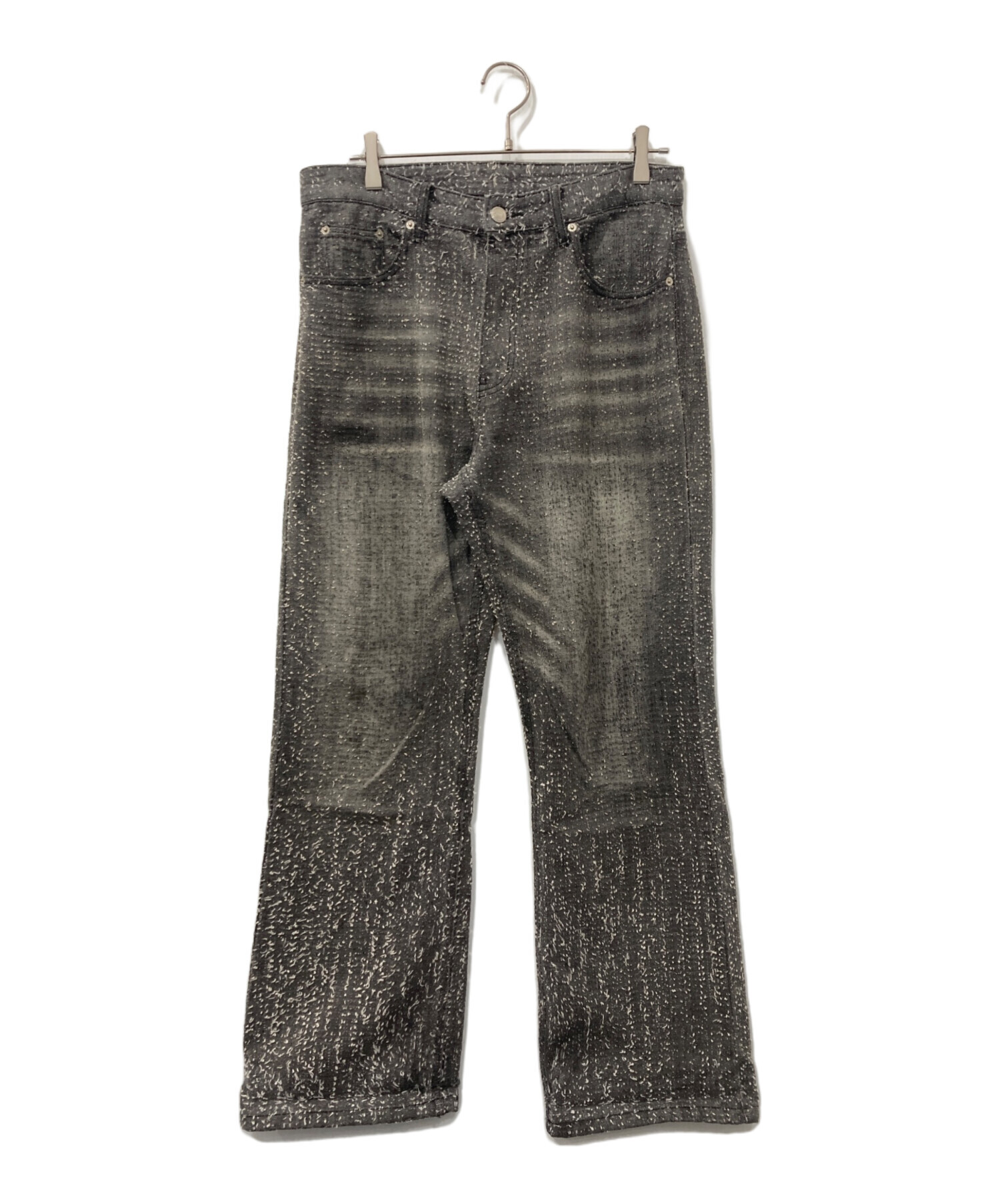 中古・古着通販】SKINS (スキンズ) ネップ加工デニムパンツ グレー