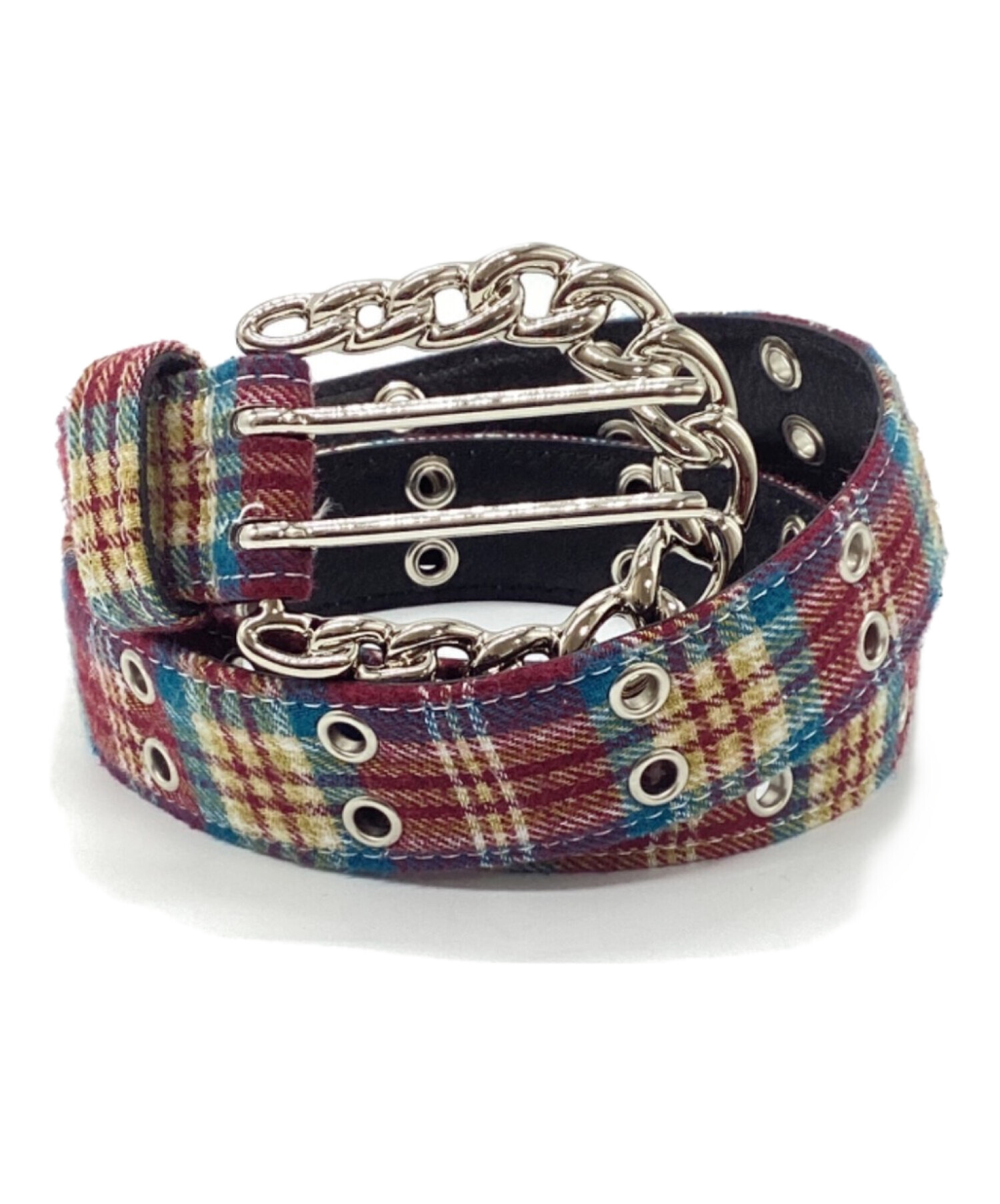 afb ベルト 中古・古着通販】AFB (エーエフビー) FLANNEL CHECK BELT/フランネル