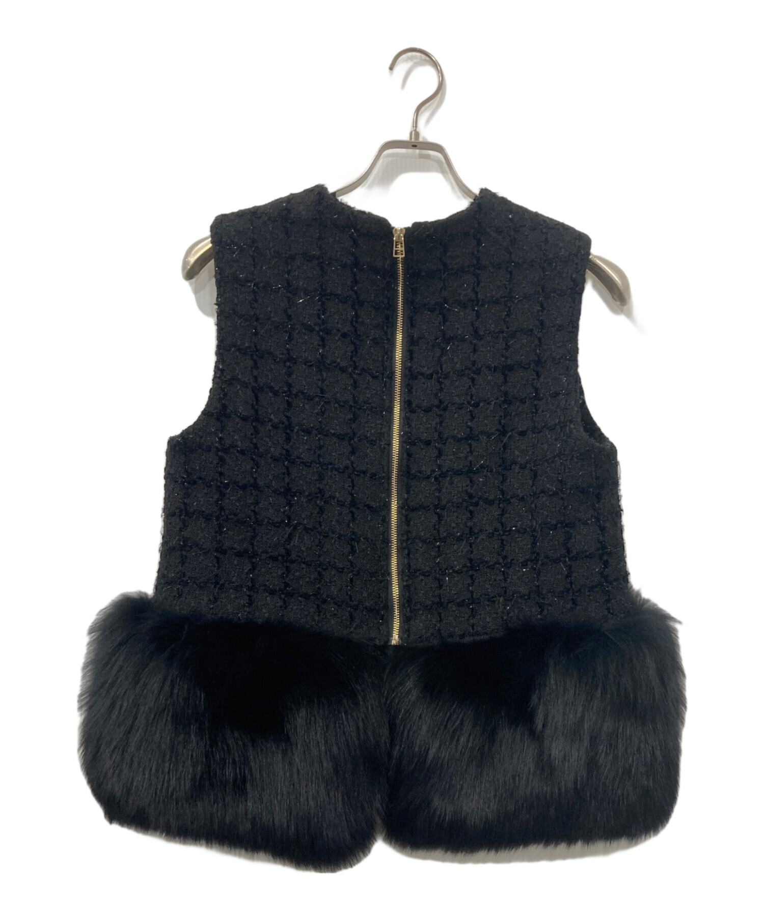 中古・古着通販】U-Big (ユービッグ) ツイード×ボリュームFOX