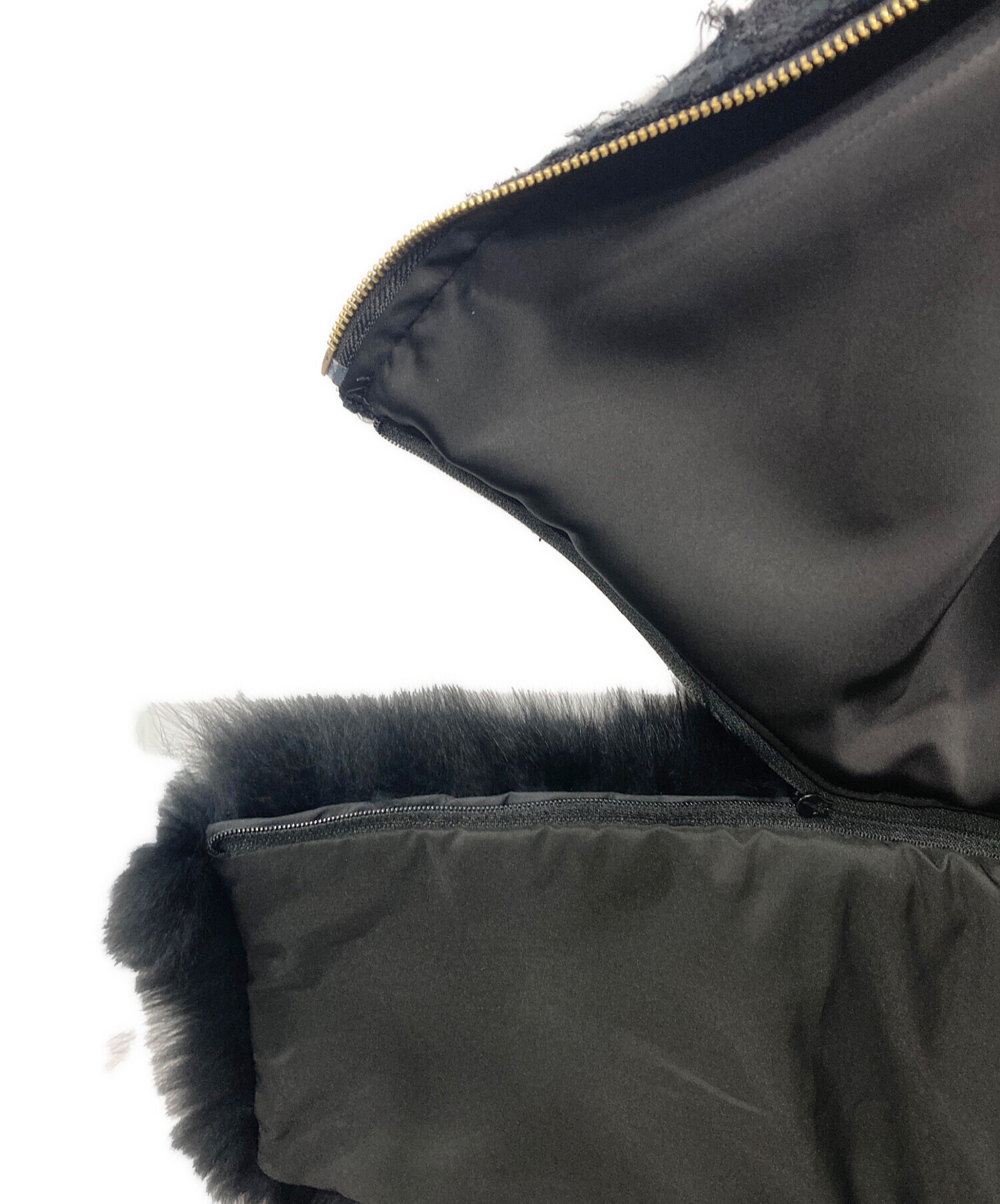 中古・古着通販】U-Big (ユービッグ) ツイード×ボリュームFOX