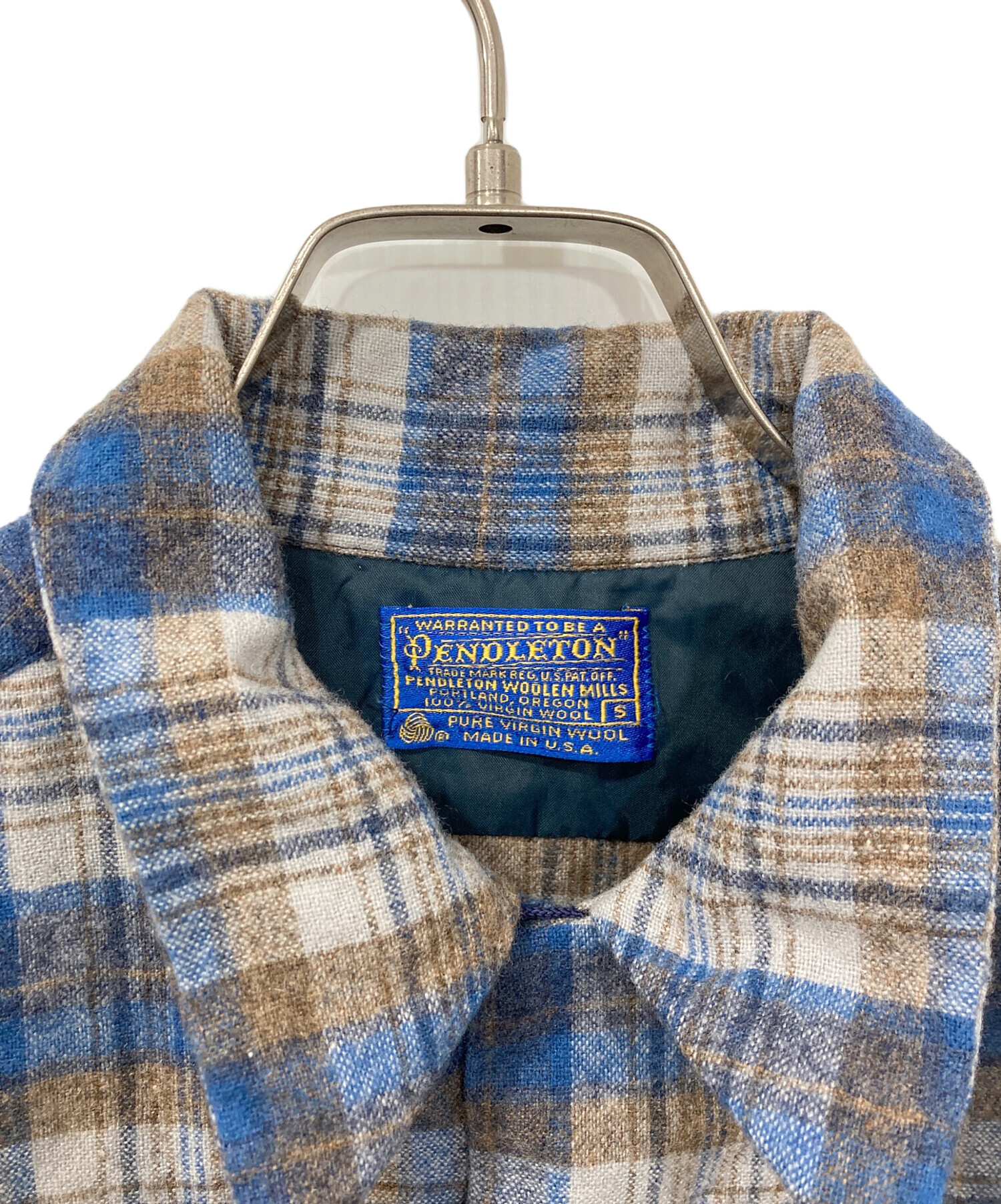 中古・古着通販】PENDLETON (ペンドルトン) ネルシャツ ブルー×グレー