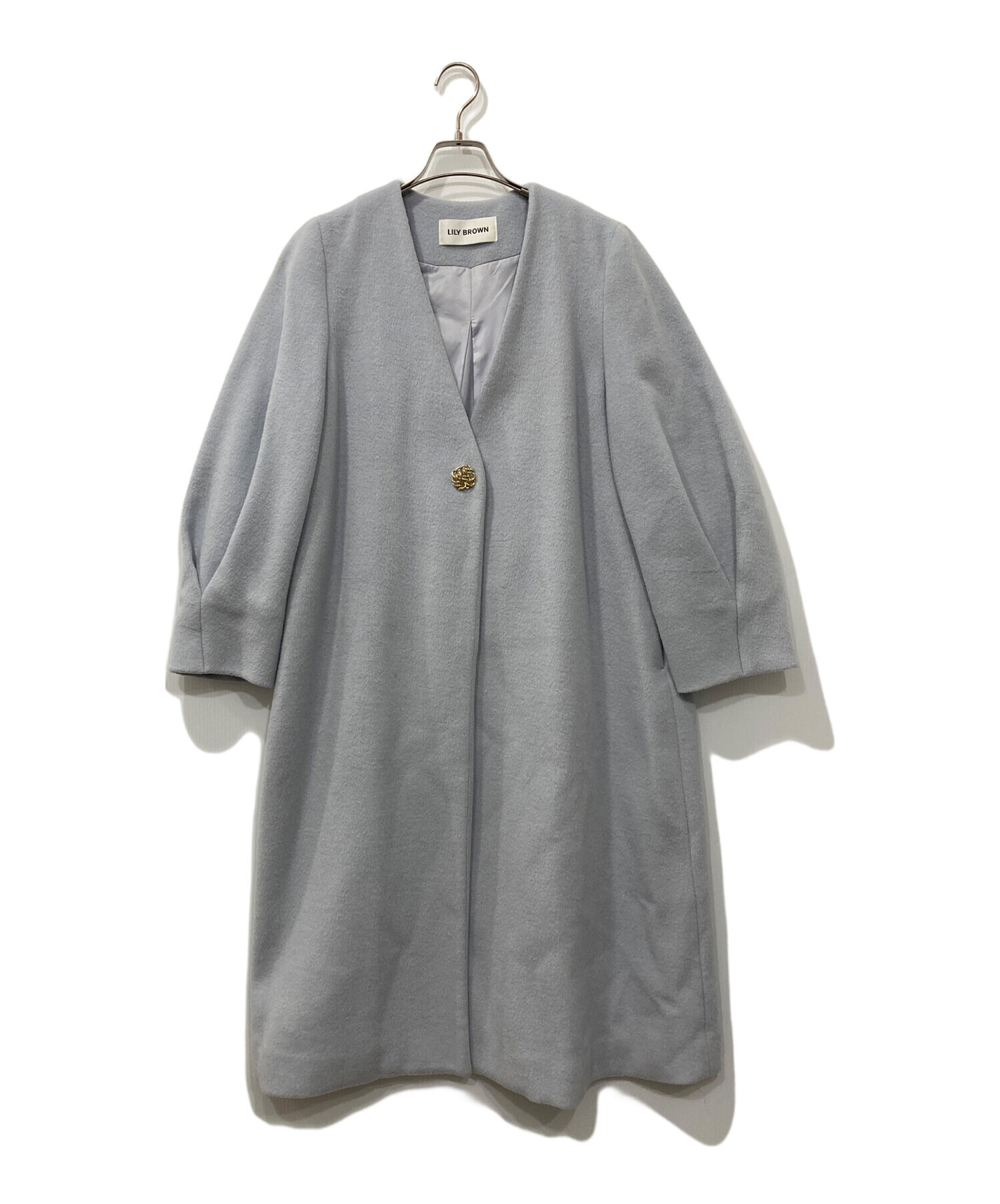 中古・古着通販】Lily Brown (リリーブラウン) ノーカラーコート