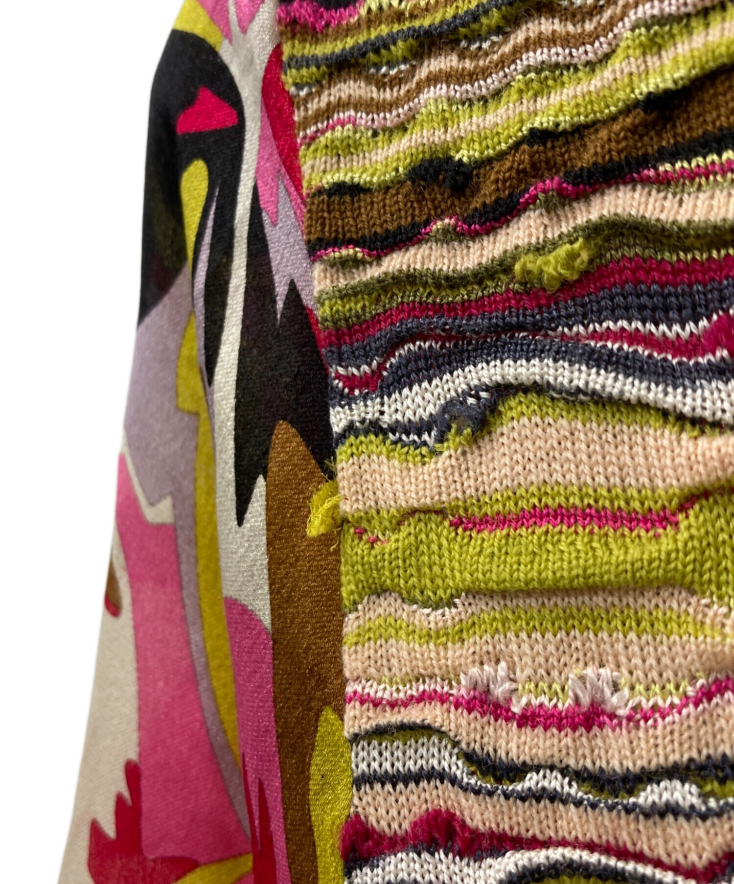 中古・古着通販】MISSONI (ミッソーニ) シルクニット総柄ブルゾン