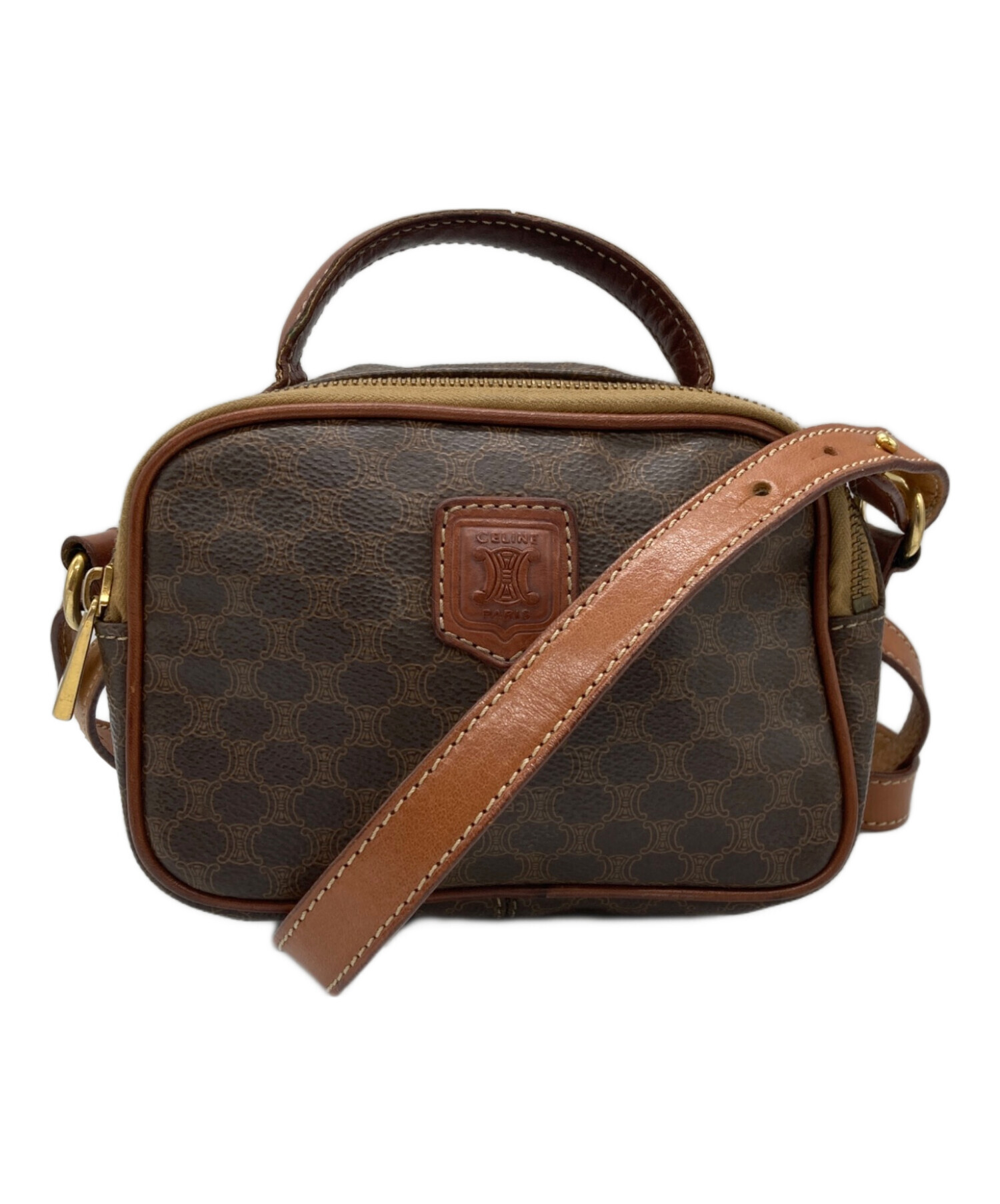 中古・古着通販】CELINE (セリーヌ) マカダム柄 ミニショルダーバッグ 