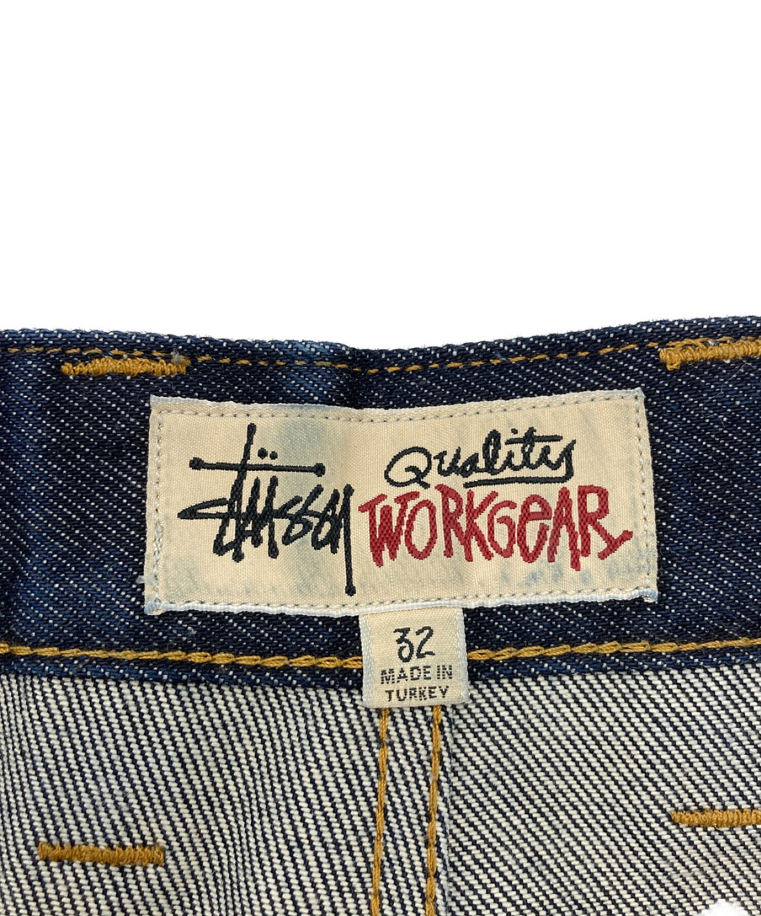 中古・古着通販】stussy (ステューシー) RAW DENIM WORK SHORT/ロウ