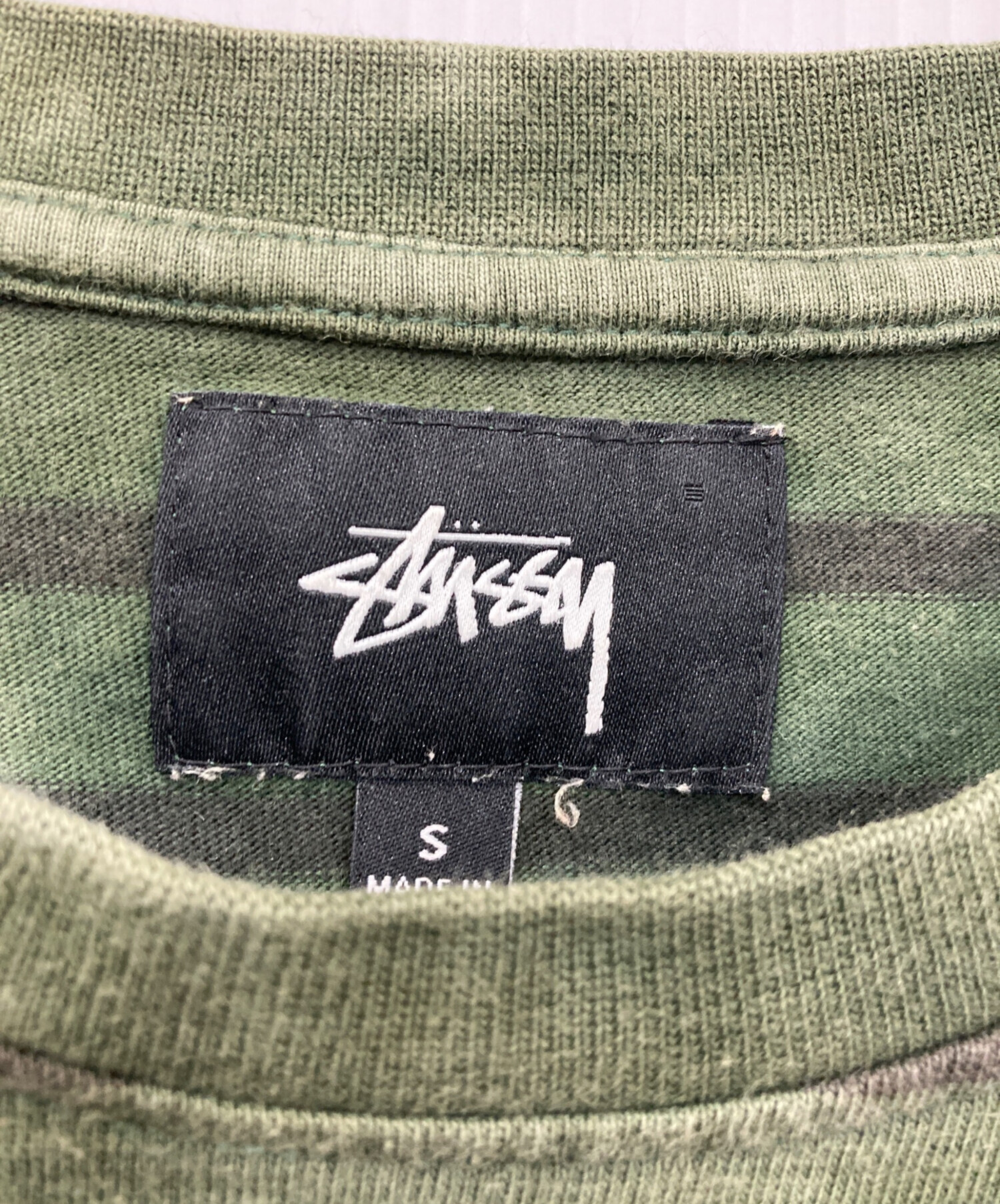 中古・古着通販】stussy (ステューシー) Bleach Stripe L/S Crew