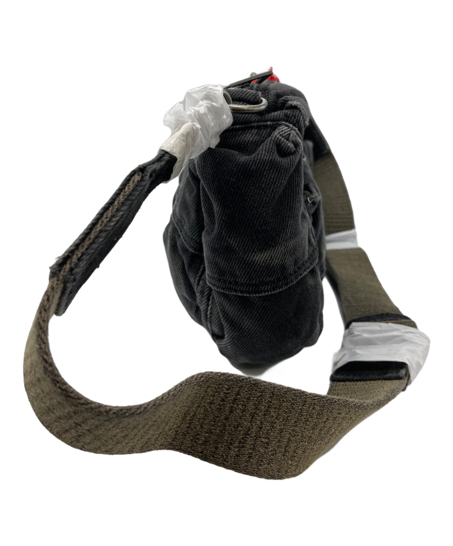 diesel マルチポケットデニムショルダーバッグ MULTI-PKTS SHOULDER BAG X ショルダーバッグ｜ブラック｜ウィメンズ