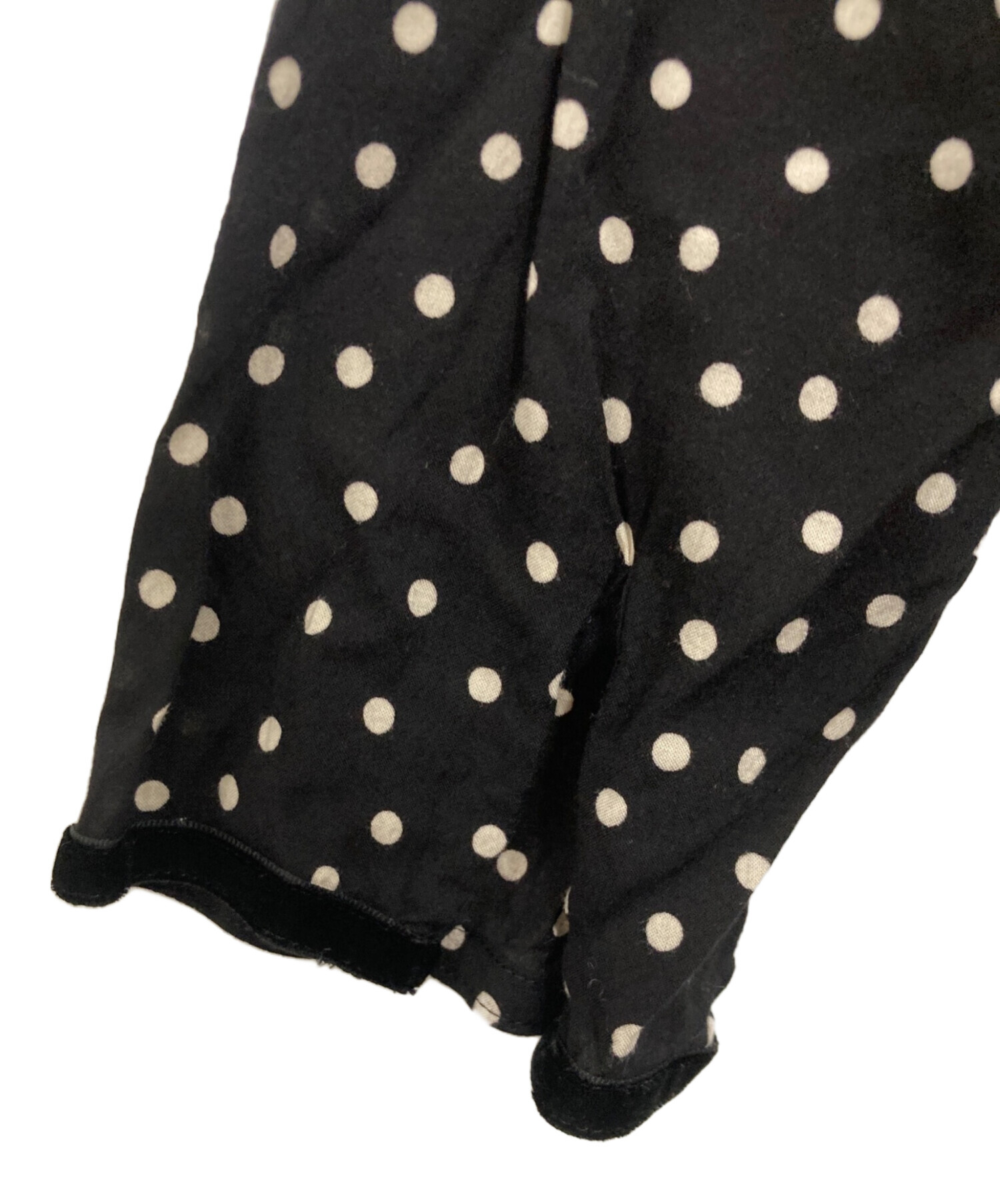 中古・古着通販】SINME (シンメ) ドットマキシワンピース ブラック