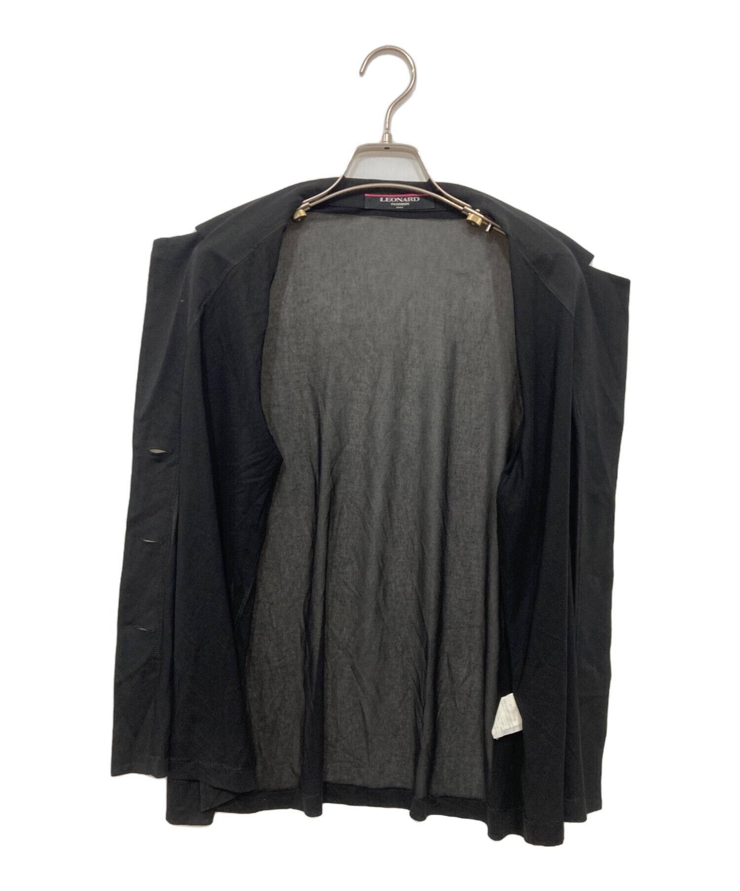 ★美品★レオナール　シアー　ジャケット　サイズ44 中古・古着通販】LEONARD (レオナール) シアージャケット ブラック