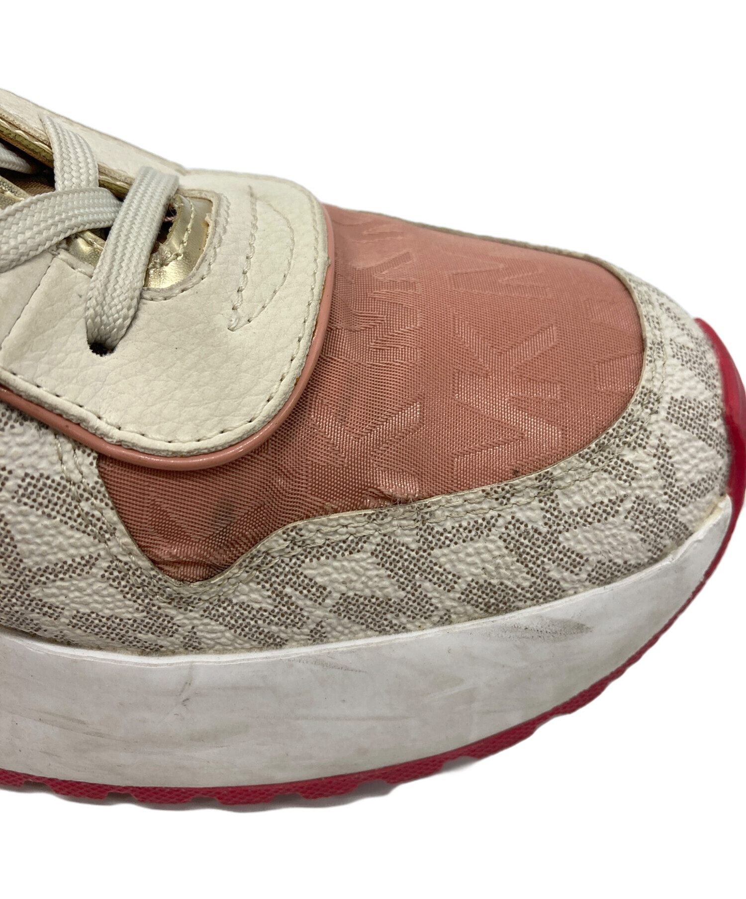 Michael Kors マイケルコース ピンク ゴールド スニーカー 6.5 中古・古着通販】MICHAEL KORS (マイケル・コース) 厚底スニーカー