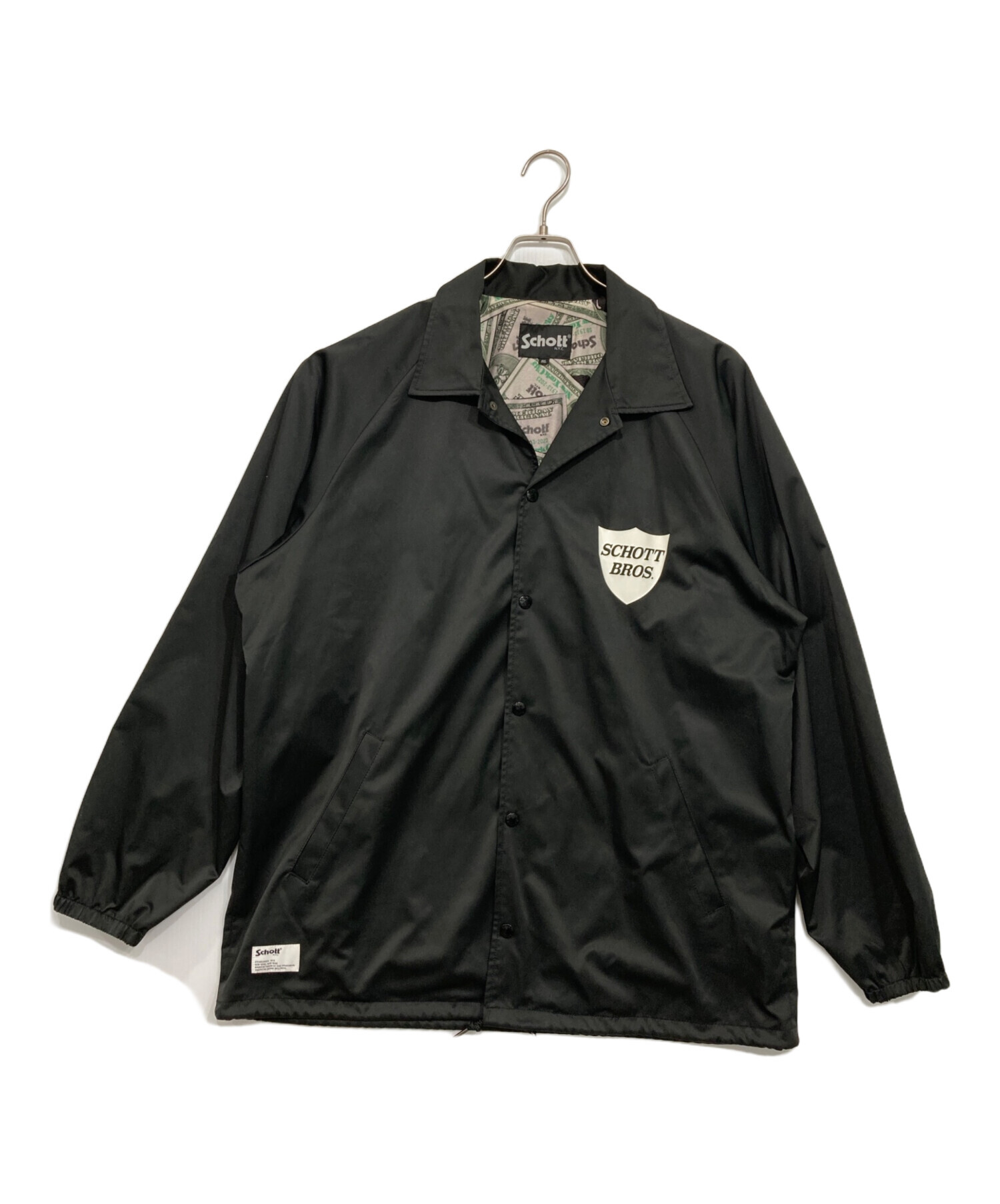 中古・古着通販】Schott (ショット) コーチジャケット ブラック サイズ