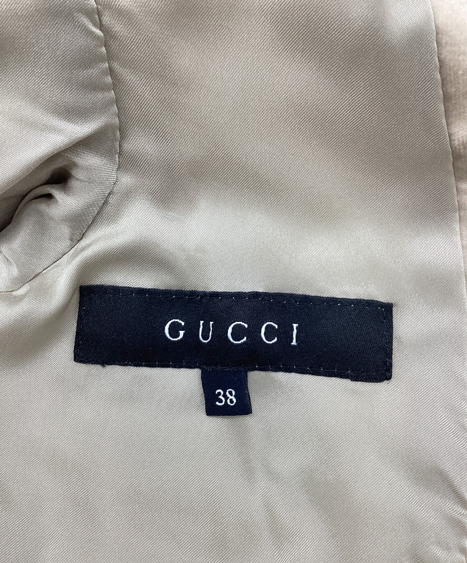 中古・古着通販】GUCCI (グッチ) ベロアジャケット ベージュ サイズ:38