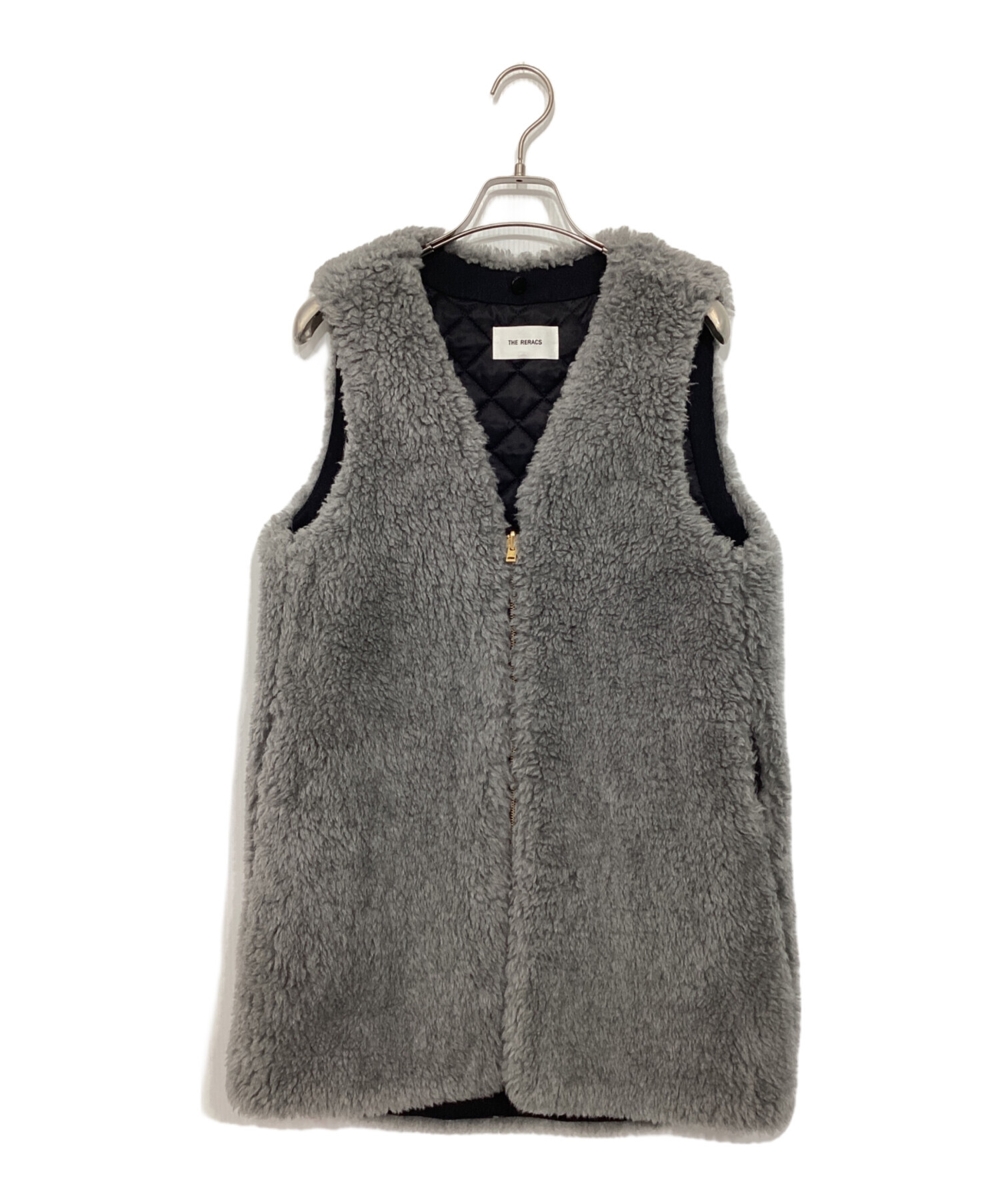 中古・古着通販】THE RERACS (ザ リラクス) ボアベスト グレー サイズ