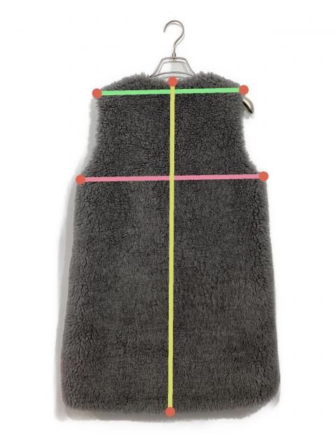 中古・古着通販】THE RERACS (ザ リラクス) ボアベスト グレー サイズ