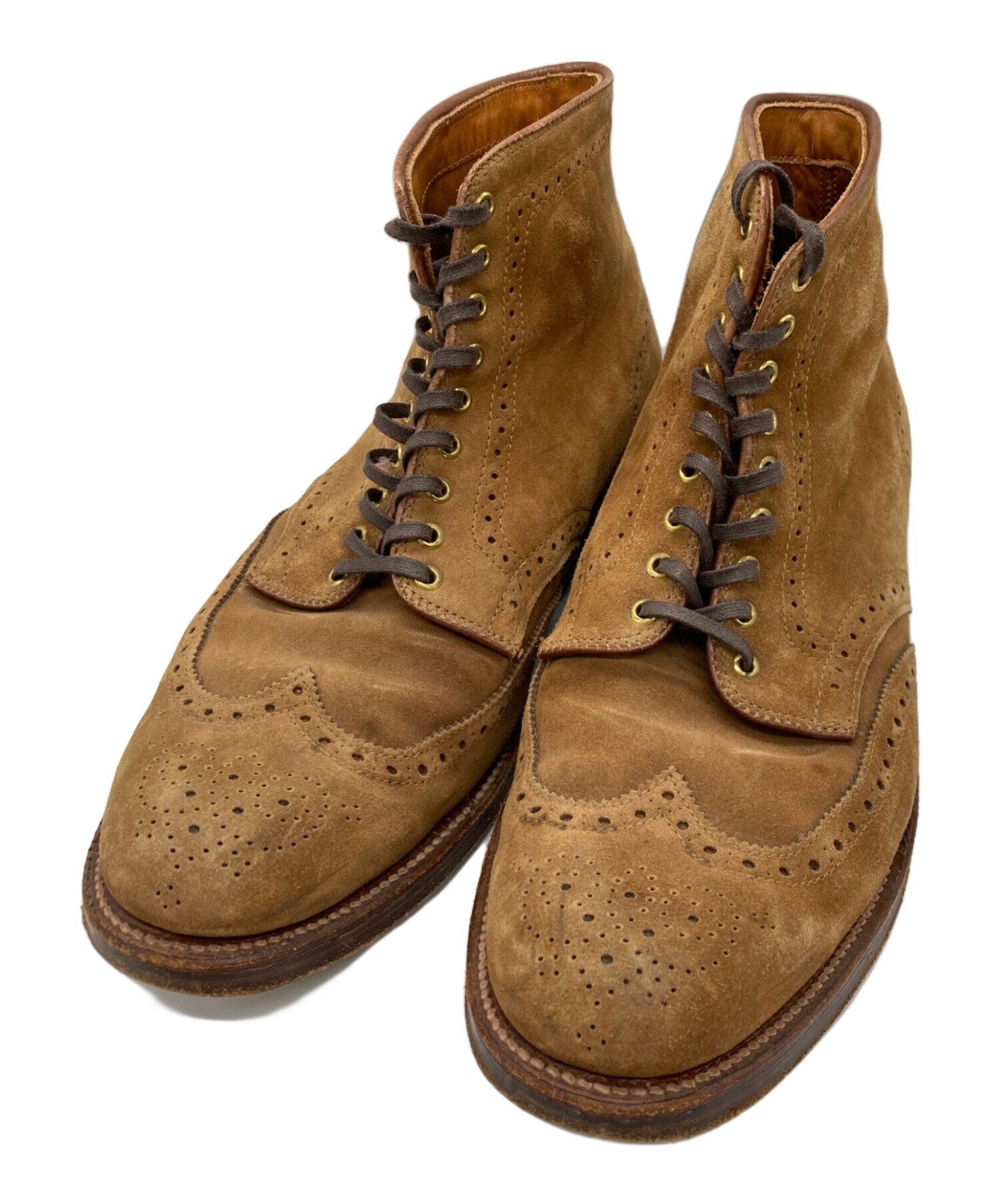 中古・古着通販】Alden (オールデン) スエードウイングチップブーツ