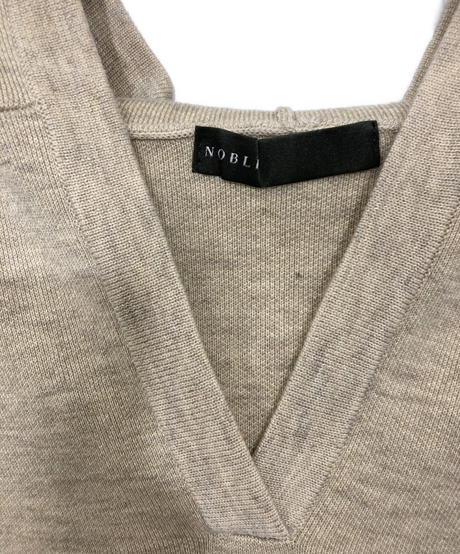中古・古着通販】Noble (ノーブル) 接結タック編みフードプルオーバー