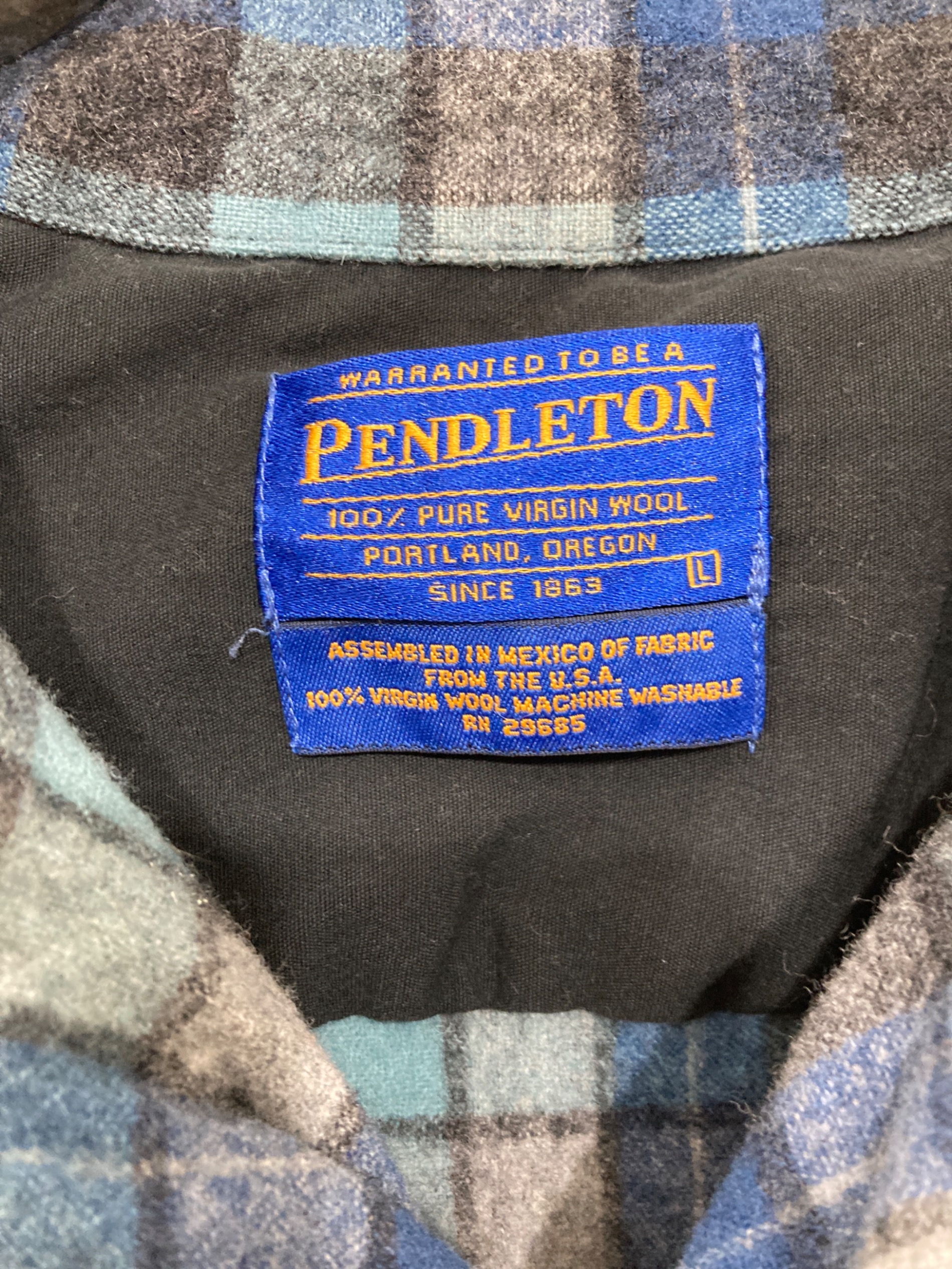 中古・古着通販】PENDLETON (ペンドルトン) ボードシャツ ブルー