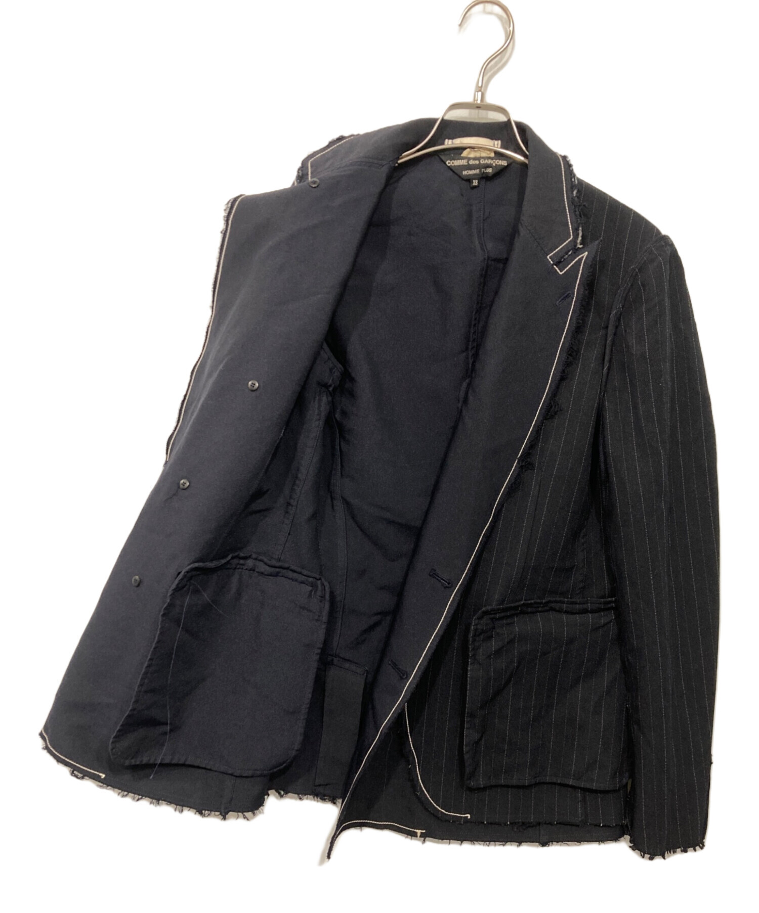 コムデギャルソンオムプリュス 17AW ポリ縮 捻れジャケット S COMME