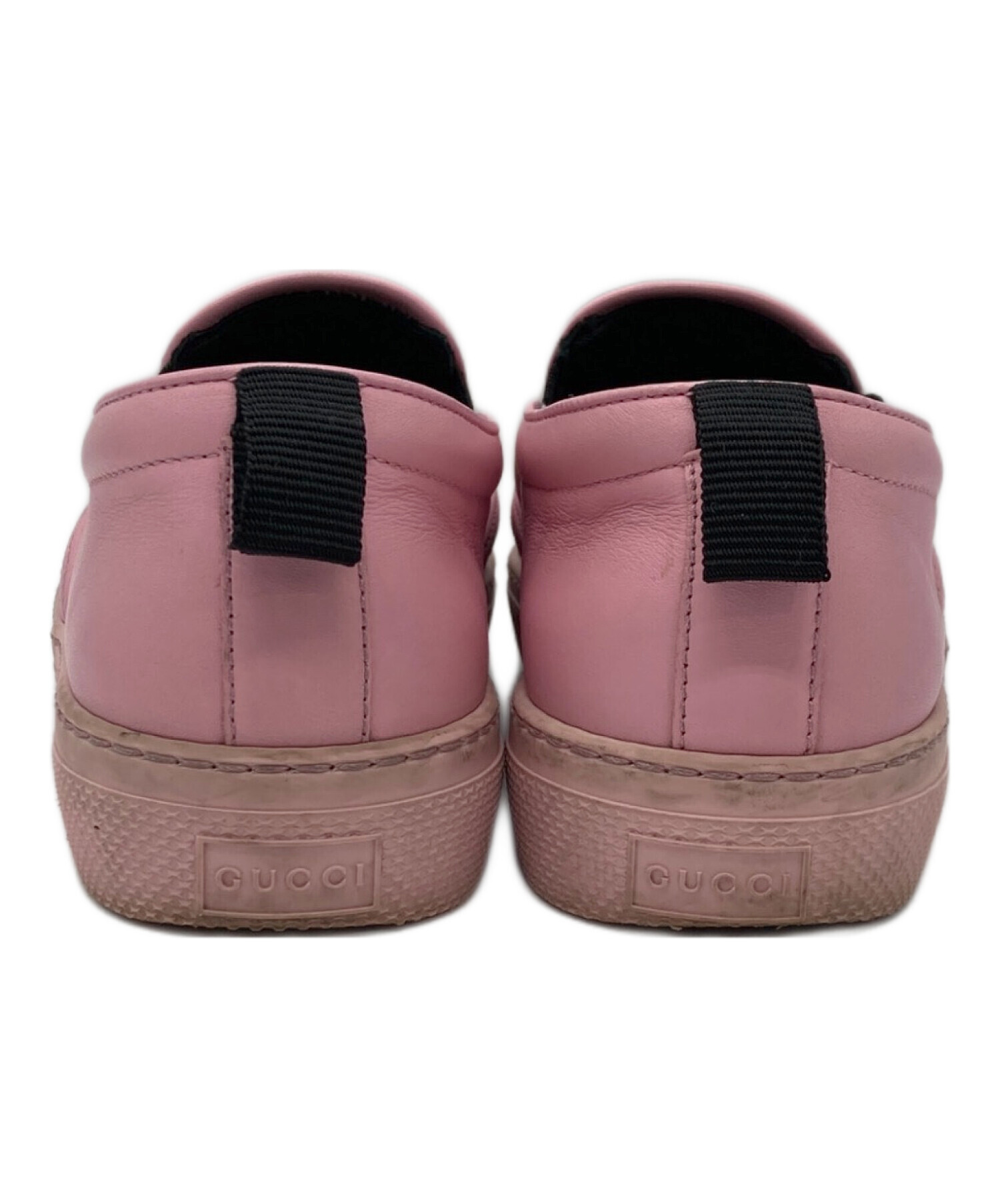 中古・古着通販】GUCCI (グッチ) マルチカラーGG スリッポン ピンク