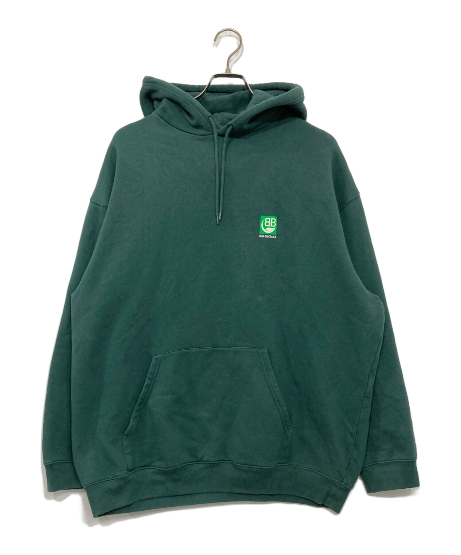 中古・古着通販】BALENCIAGA (バレンシアガ) BBロゴ パーカー グリーン