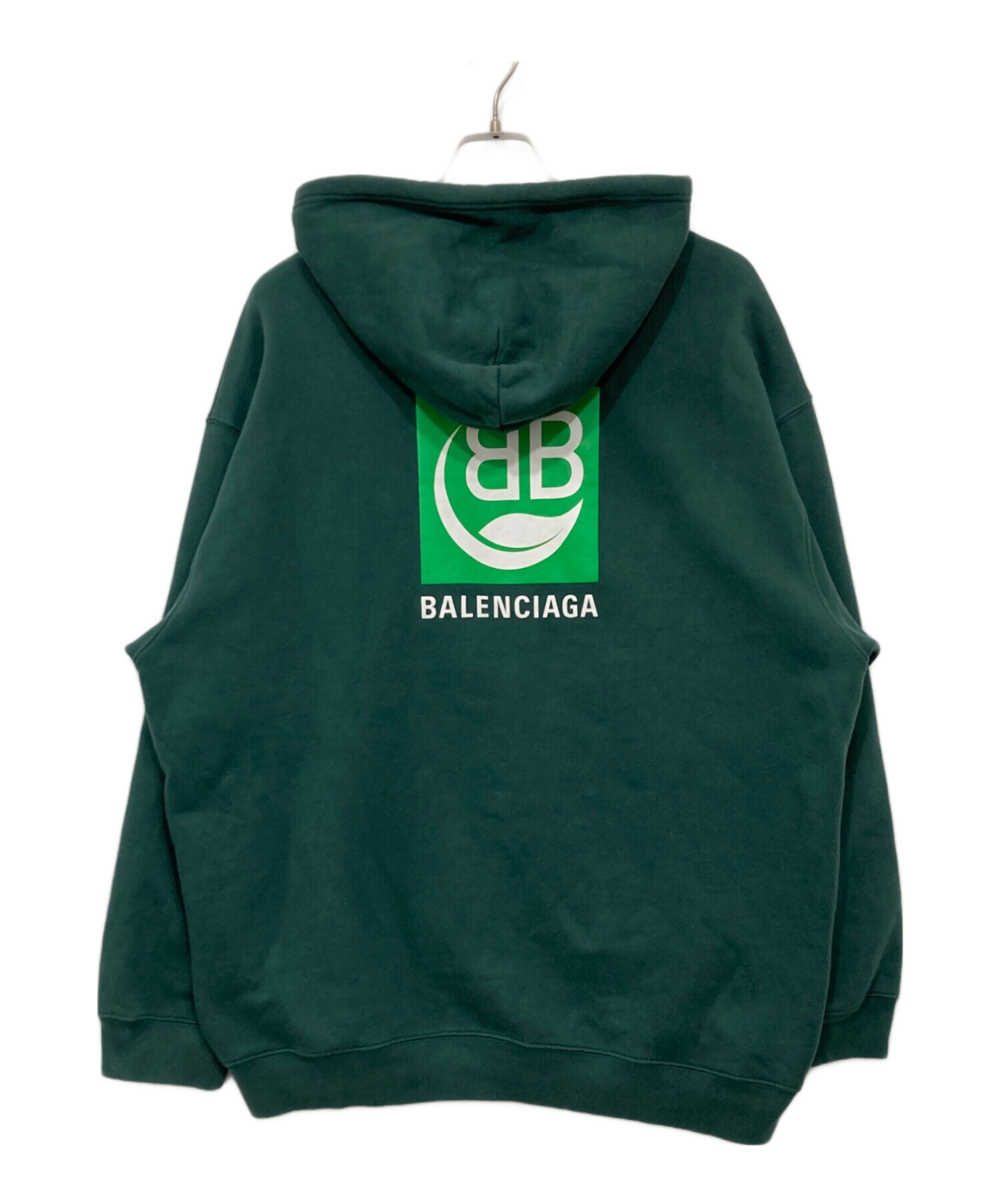 中古・古着通販】BALENCIAGA (バレンシアガ) BBロゴ パーカー グリーン