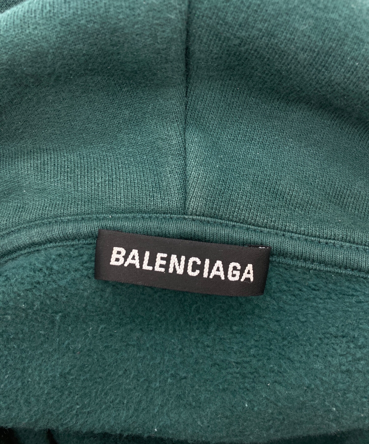 中古・古着通販】BALENCIAGA (バレンシアガ) BBロゴ パーカー グリーン
