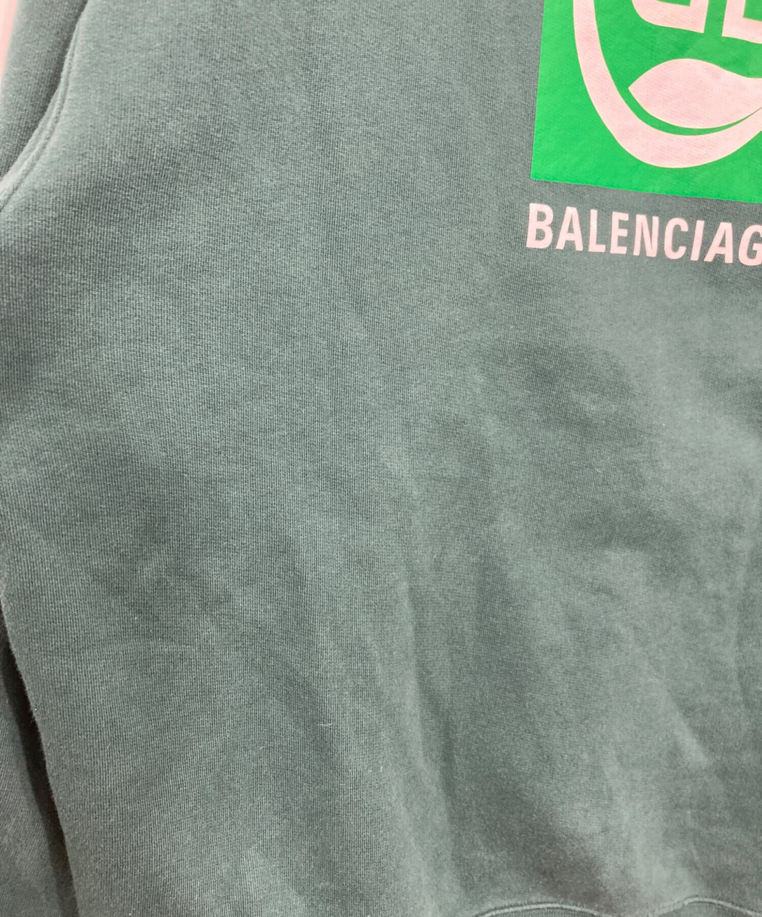 中古・古着通販】BALENCIAGA (バレンシアガ) BBロゴ パーカー グリーン