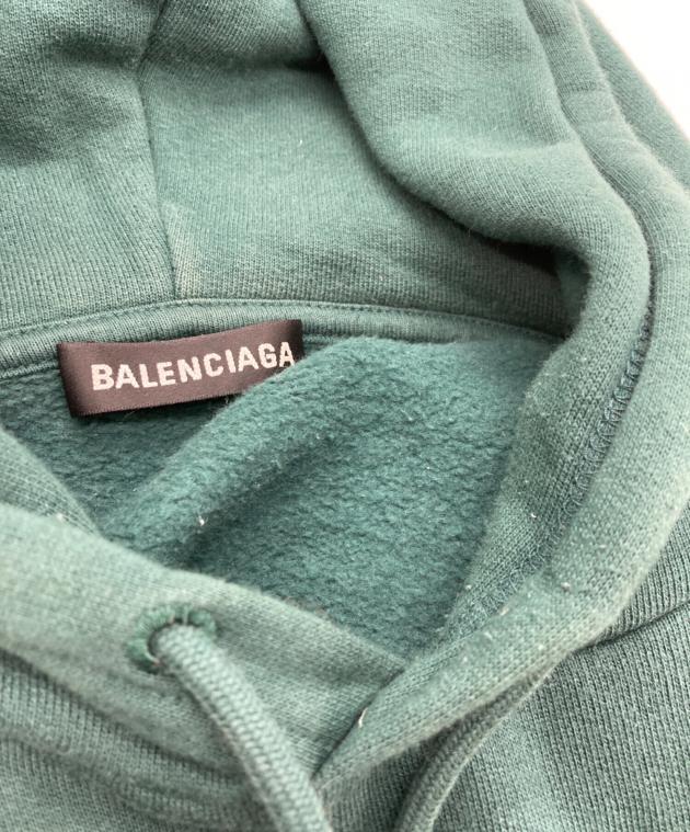 中古・古着通販】BALENCIAGA (バレンシアガ) BBロゴ パーカー グリーン